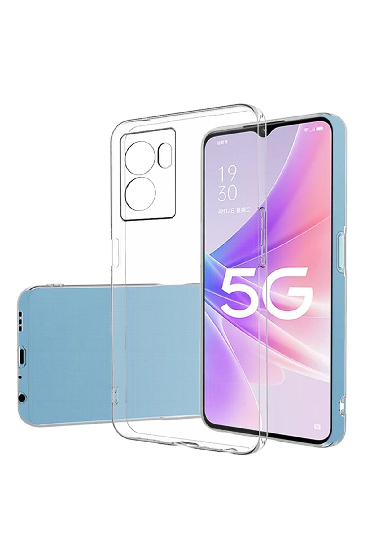 CepteToptan Ally OPPO A57 (2022) Kılıf Kamera Korumalı Ultra İnce Şeffaf Silikon Kılı - DROPX7740-2265