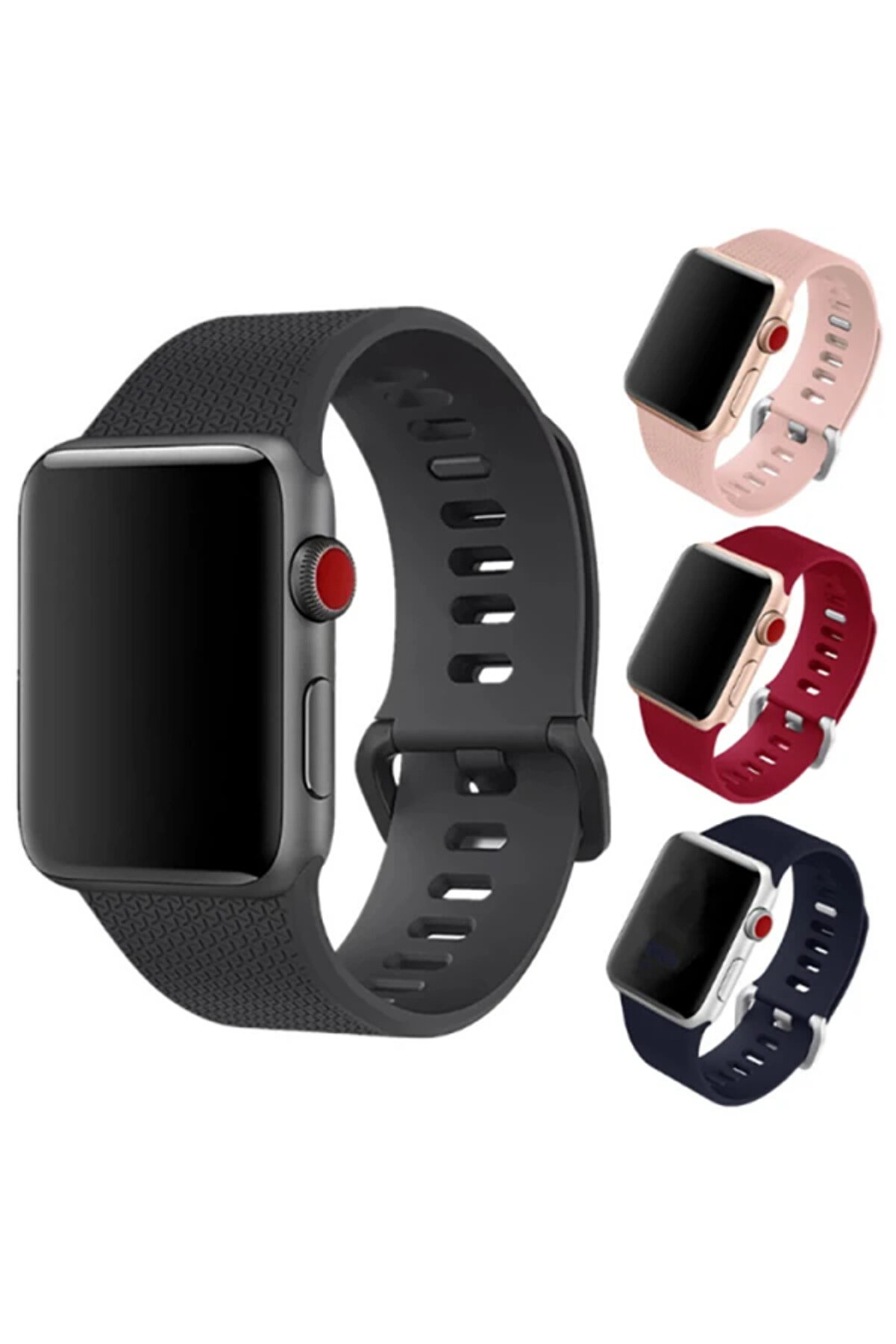 CepteToptan Ally Apple Watch 7-8 41mm 6-5-4 40mm Sport Soft Silikon Kayış Watchbelt 3-2-1 - DROPX1418-2587