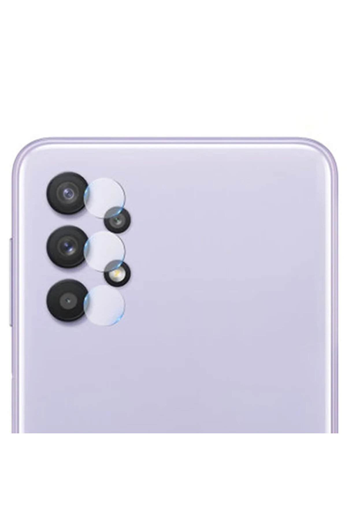 CepteToptan Galaxy A32 4G Uyumlu Tempered Glass Cam Kamera Koruyucu-(1903) - DROPX8526-9849