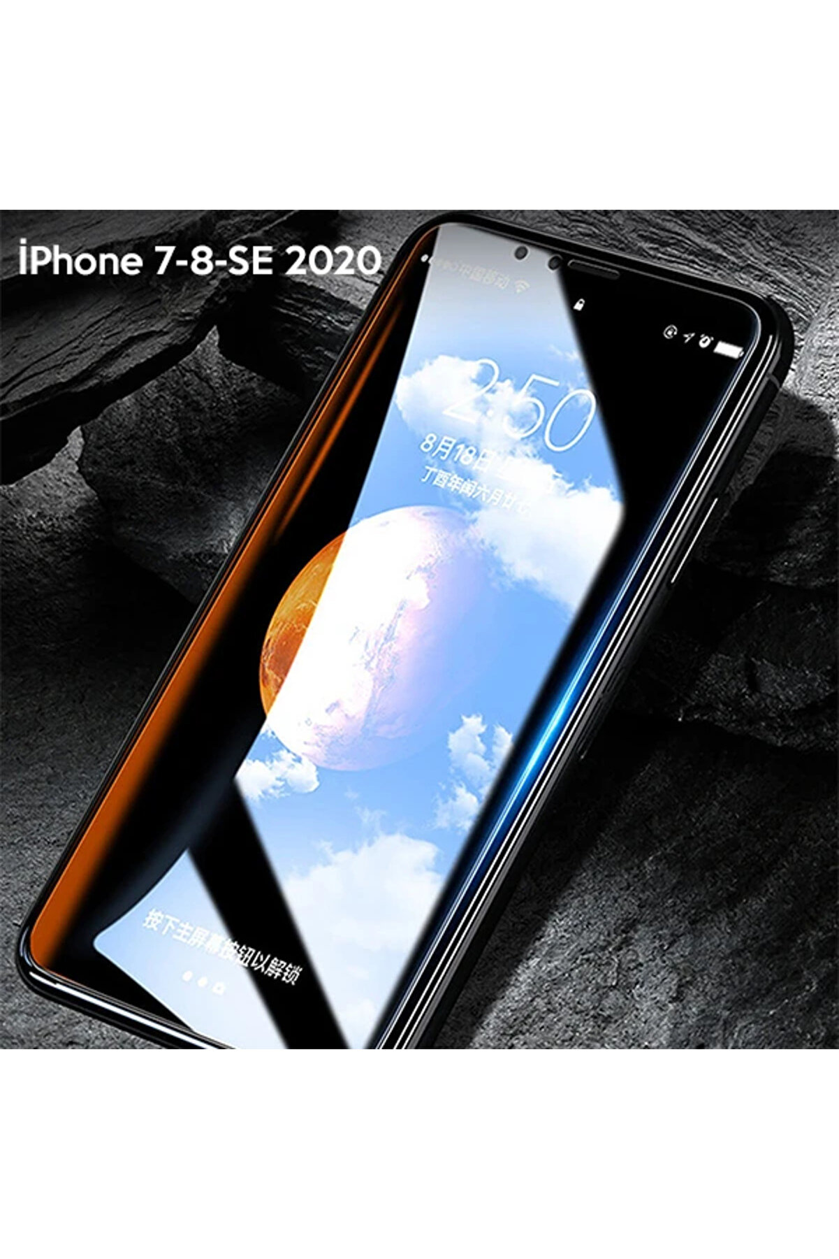 Wk İphone Se3-Se2 İphone 8-7 Ki̇ngkong Curved Tempered Cam Ekran Koruyucu-(5775) - Gms3655-3677