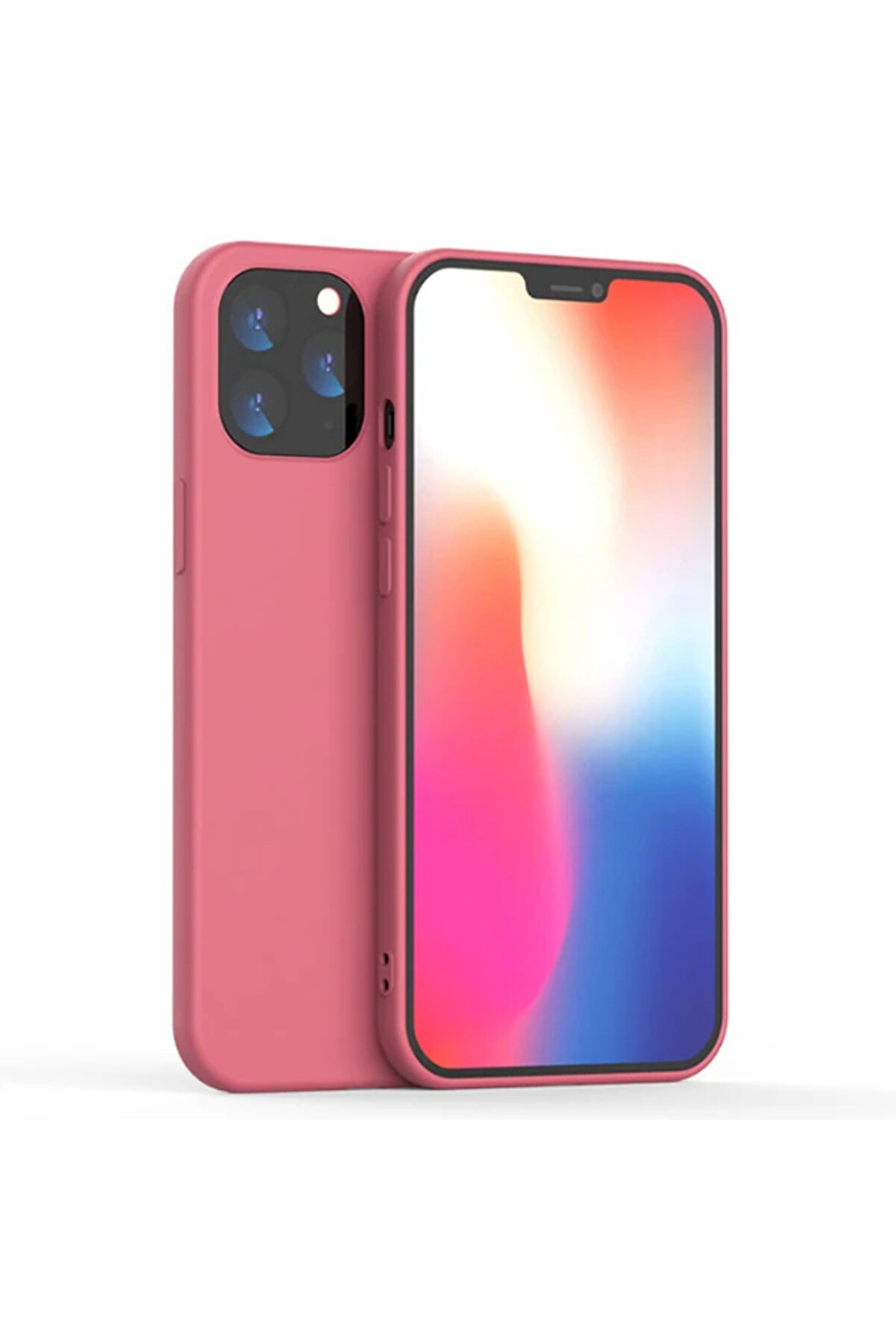 CepteToptan İPhone 12-İPhone 12 Pro Lansman Kılıf İçi Kadife Soft Silikon Kılıf-(190 - DROPX4606-7919
