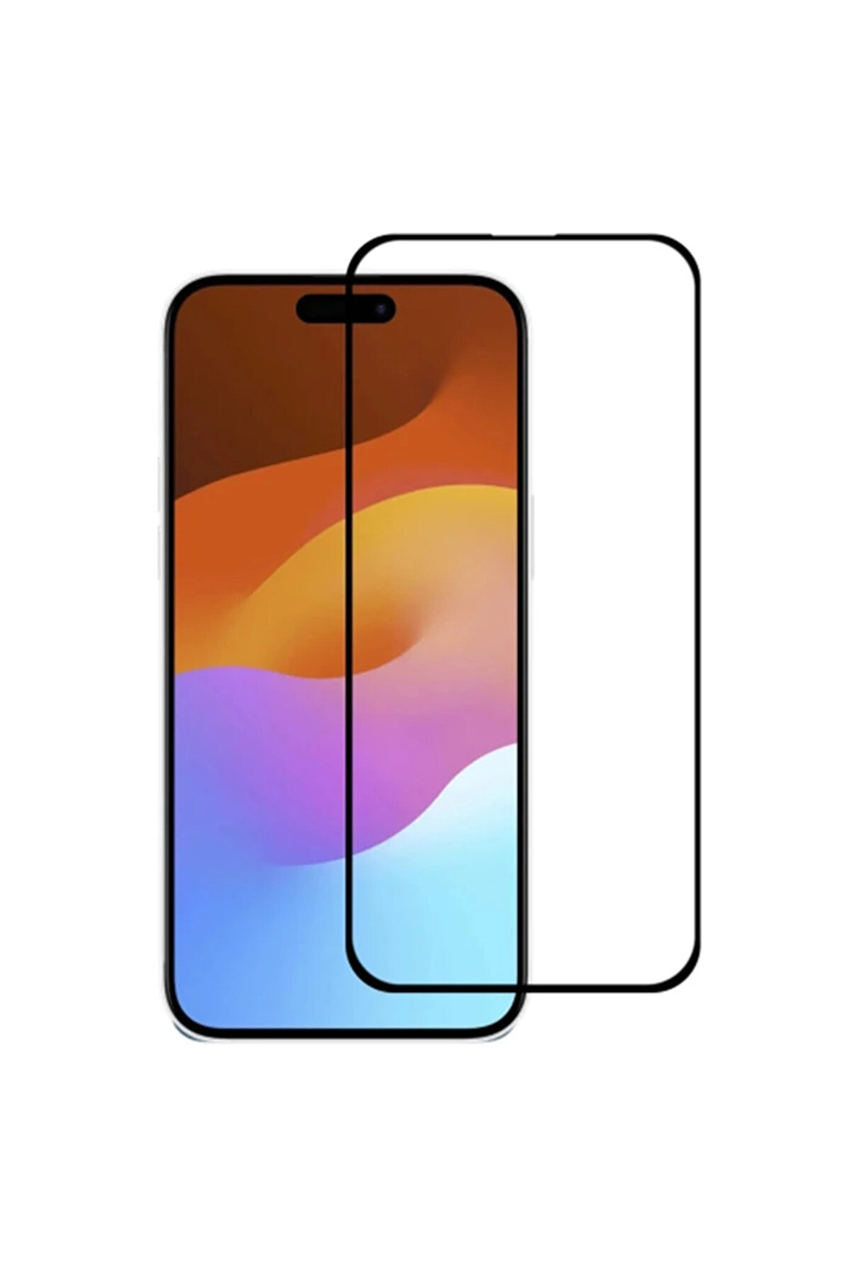 CepteToptan Ally iPhone 15 Plus Full Glue Tempered Kırılmaz Cam Ekran Koruyucu-(1903) - DROPX8654-6543