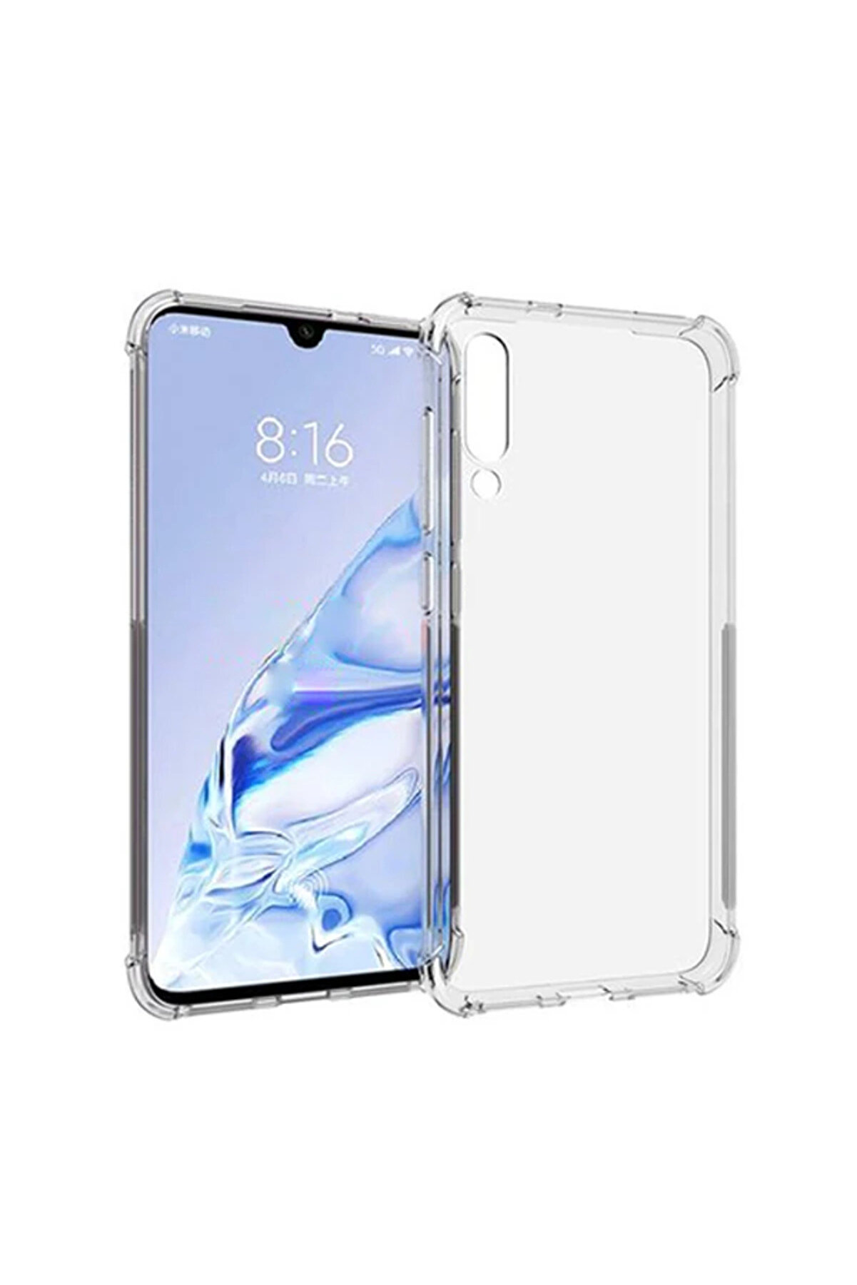 Xi̇aomi̇ Mi̇ 9 Pro 5G Anti̇-Drop Darbe Emi̇ci̇ Si̇li̇kon Kılıf-(5775) - Gms7298-5389