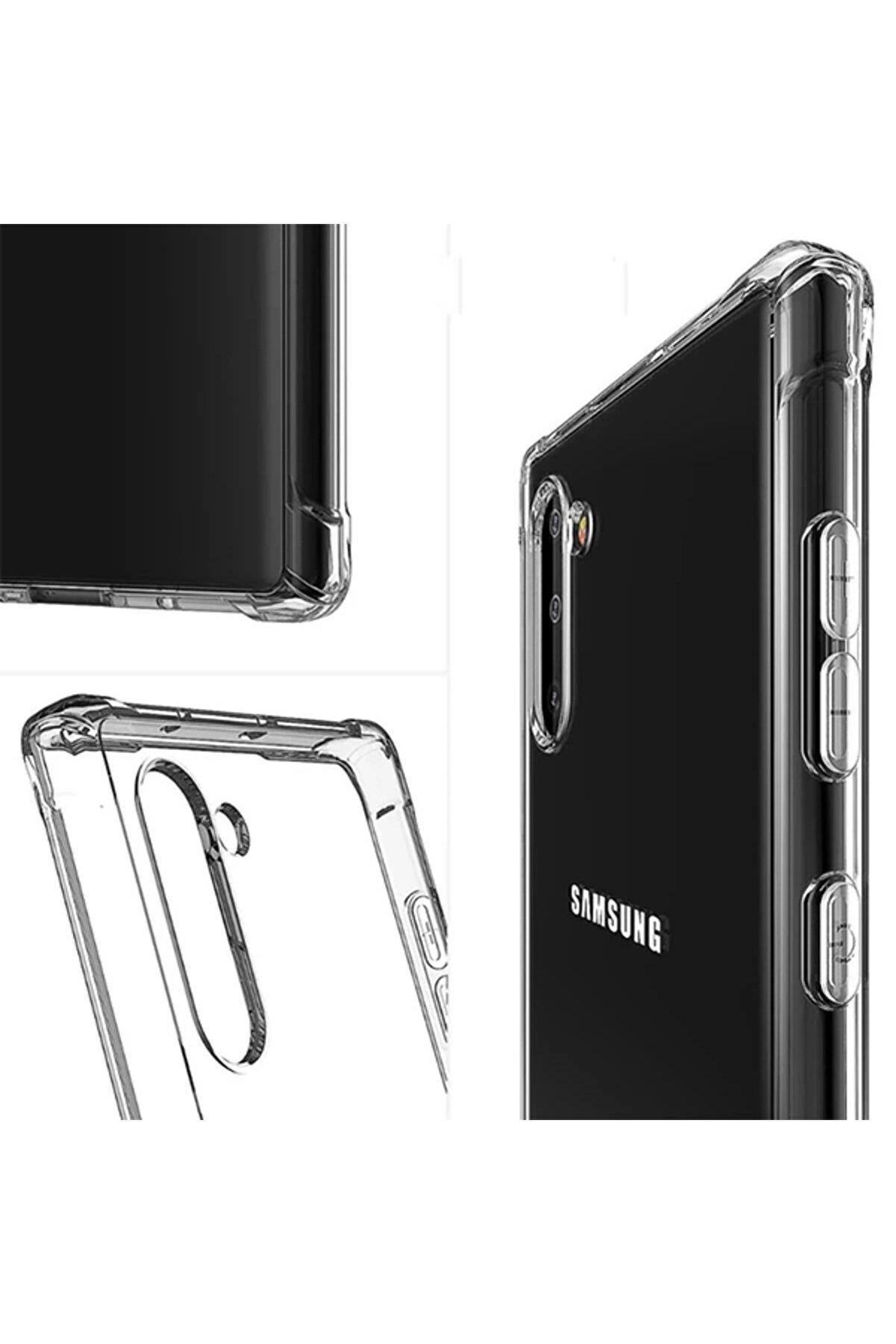Sm Galaxy Note 10 Anti̇-Drop Darbe Emi̇ci̇ Si̇li̇kon Kılıf-(5775) - Gms6064-1978