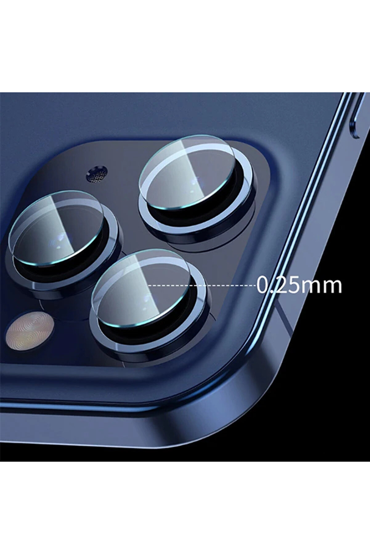 İphone 12 Pro 6.1-Pro Max 6.7 Tempered Kamera Lens Koruma Camı 2Set-(1903) - Dropx4168-2972