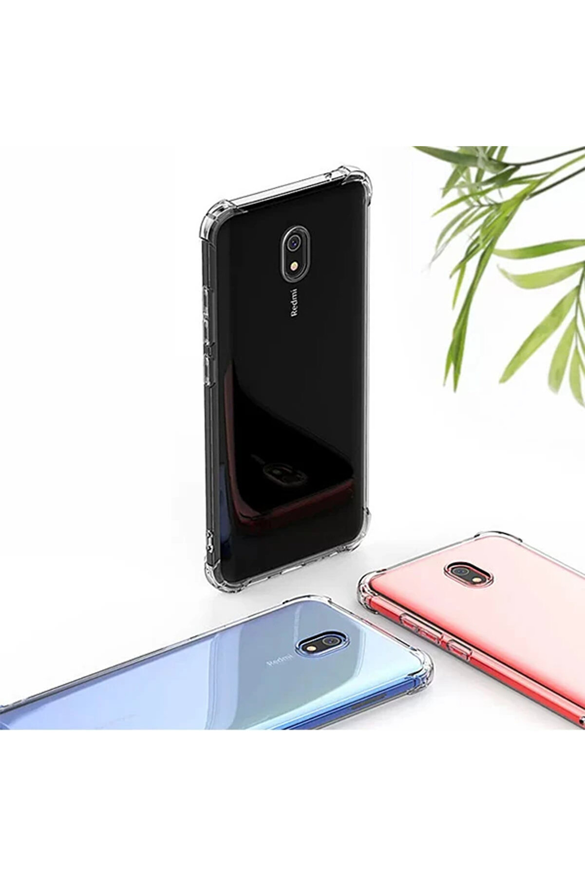 Xi̇aomi̇ Redmi̇ 8A Anti̇-Drop Darbe Emi̇ci̇ Si̇li̇kon Kılıf-(5775) - Gms2757-9702