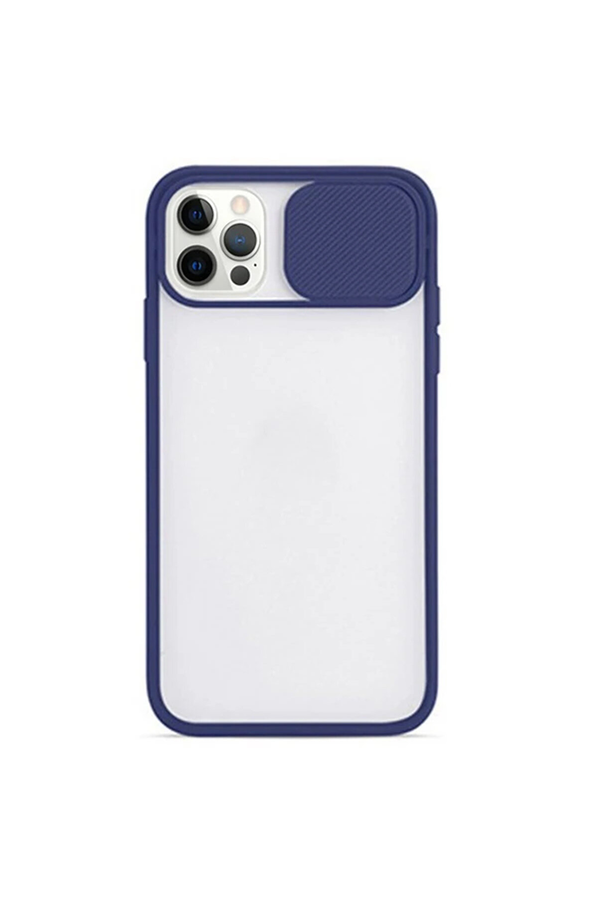 Ally İphone 12 Pro 6.1 Kamera Koruyucu Sürgülü Şeffaf Kılıf-(1903) - Dropx5770-3859