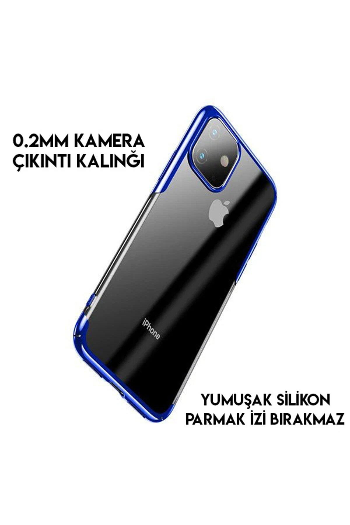 Gli̇tter Case İphone 11 Pro Max 6.5 Şeffaf Lüx Si̇li̇kon Kılıf-(5775) - Gms4568-8627