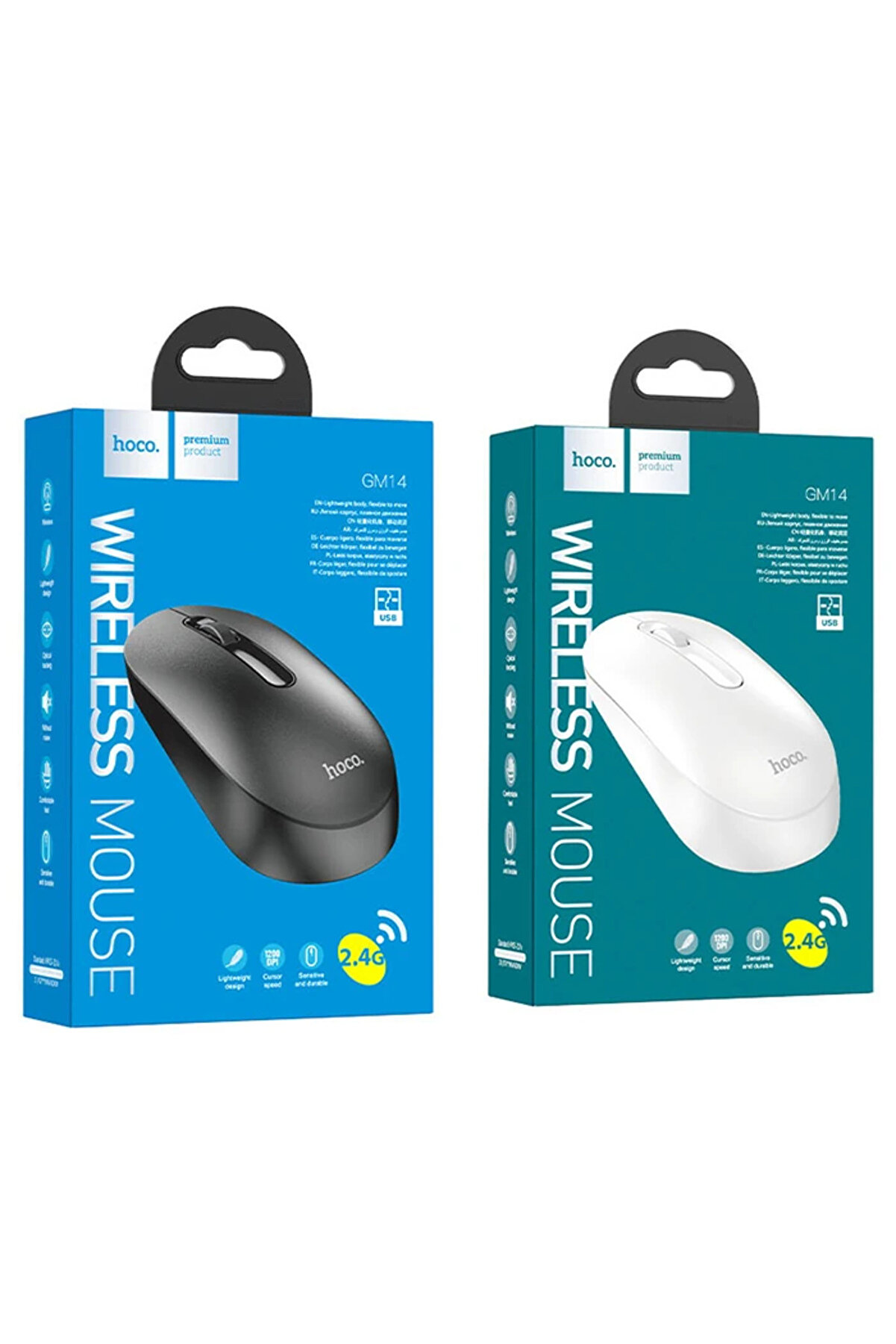 Hoco Gm14 Plati̇ni̇um 1200Dpi̇ 2.4G Bluetooth Kablosuz Opti̇k Mouse-(1903) - Dropx4806-3793