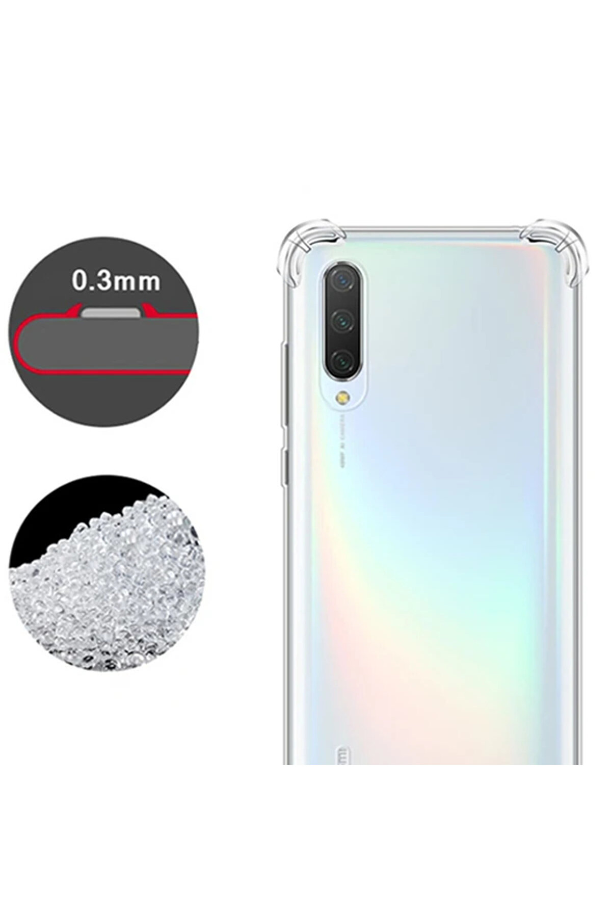 Ally Xi̇aomi̇ Mi̇ 10 5G Anti̇-Drop Shockproof Darbe Emi̇ci̇ Si̇li̇kon Kılıf-(1903) - Dropx2735-4303