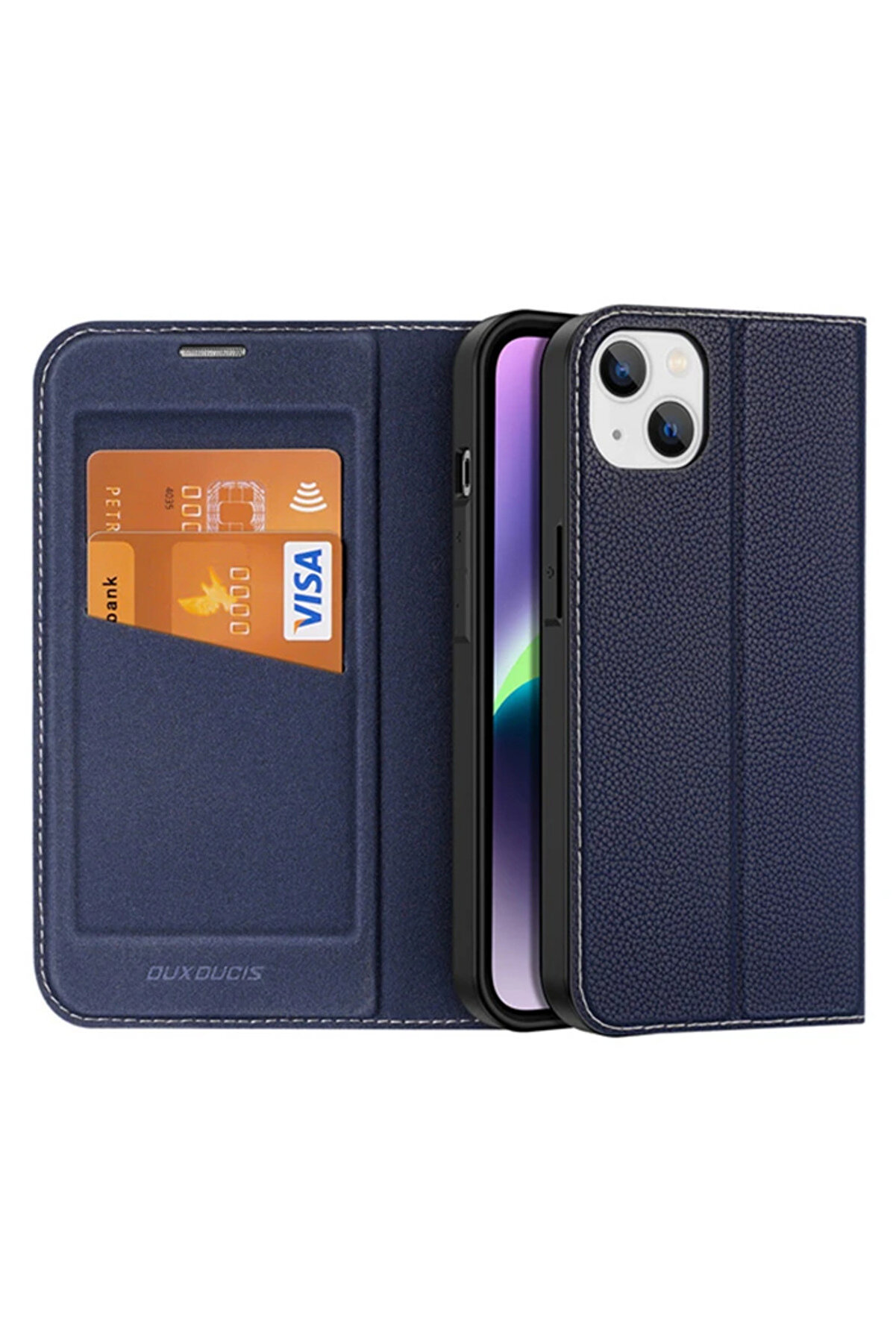 Dux Duci̇s İphone 14 Plus 6.7 Kılıf Ski̇n X Pu Deri̇ Manyeti̇k Kapaklı Kılıf Ma - Dropx5717-5598