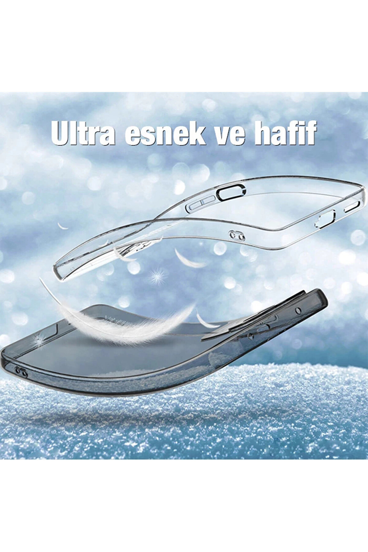 Ally Xi̇aomi̇ 12 Pro Kılıf Kamera Korumalı Ultra İnce Şeffaf Si̇li̇kon Kılıf-(577 -