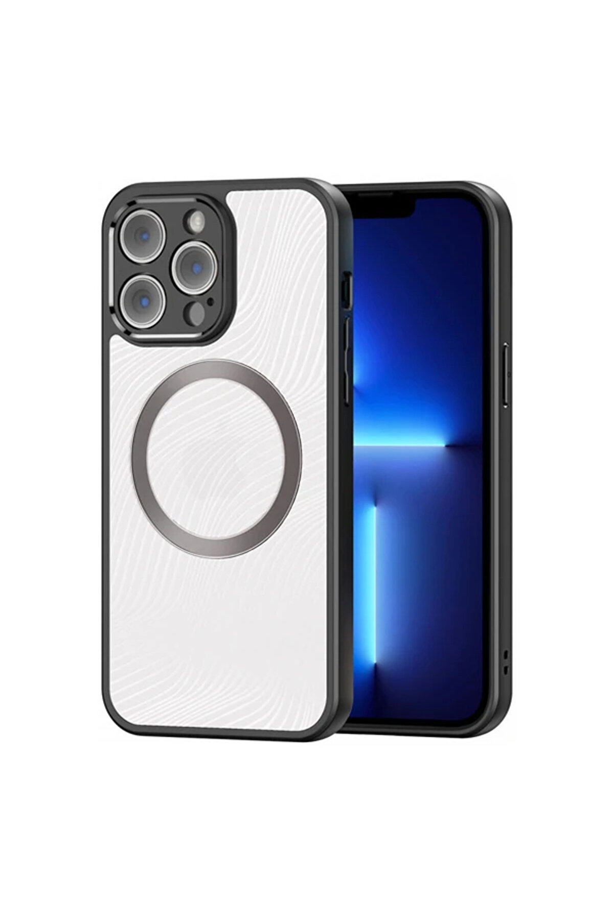 CepteToptan Dux Ducis iPhone 13 Pro Aimo Series MagSafe Premium Buzlu Sert PC-TPU Kılıf-(1 - DROPX4340-5097