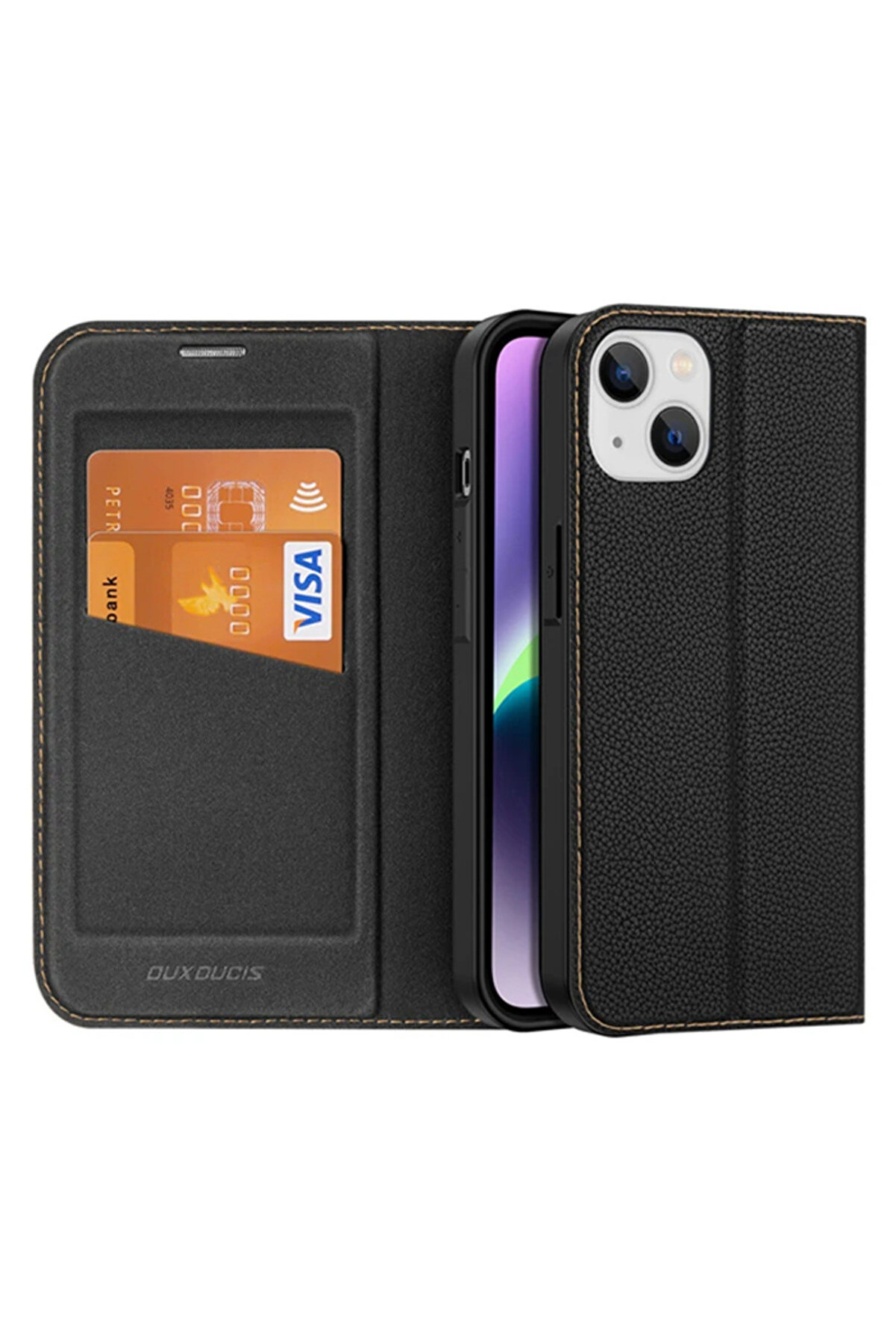 CepteToptan Dux Ducis iPhone 14 Plus 6.7 Kılıf Skin X PU Deri Manyetik Kapaklı Kılıf Ma - DROPX5717-5598