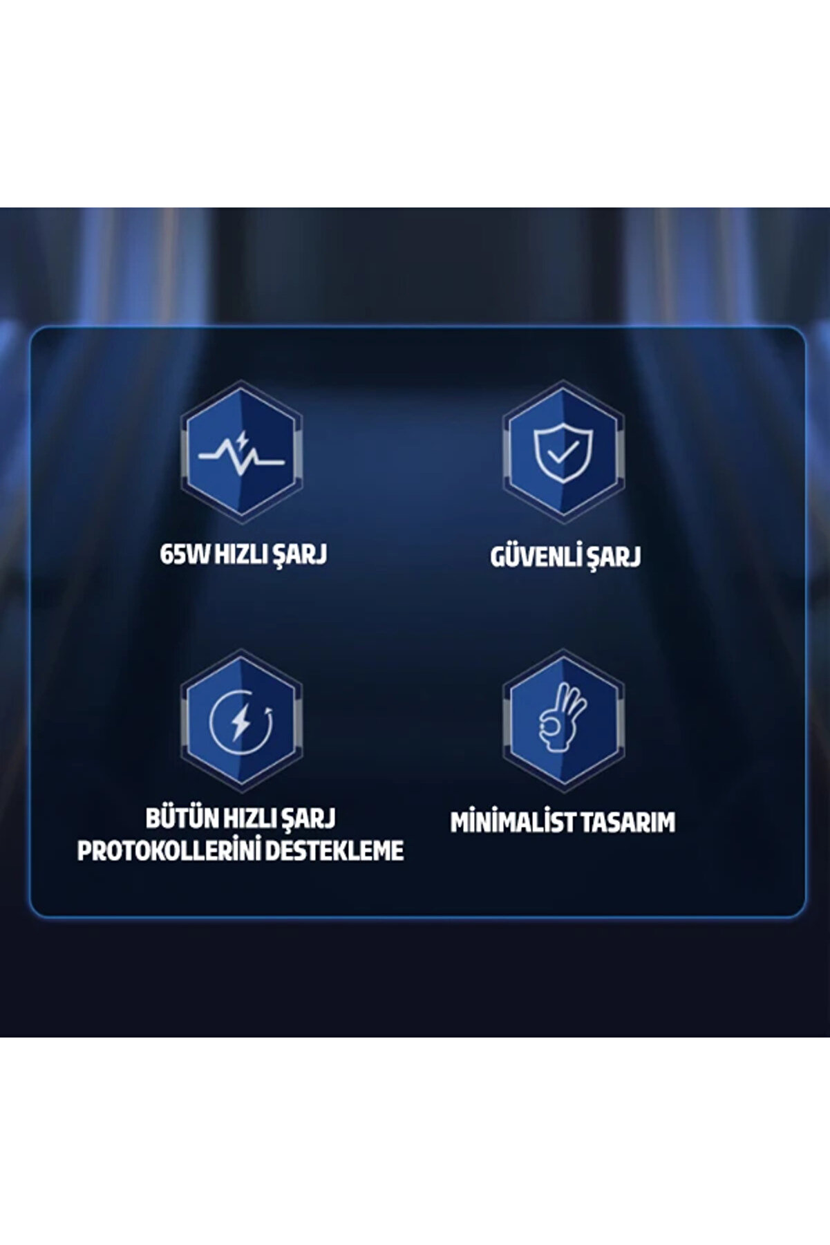 Kuulaa 65W Gan Pd Usb C Hızlı Şarj Aleti̇ 4.0 3.0 Qc4.0 Pd3.0 Hızlı Macbook Pro - Gms3446-3056