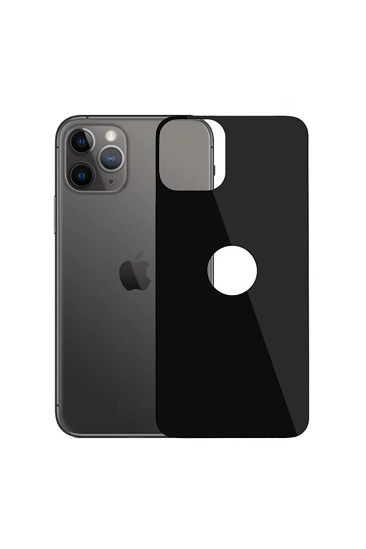 CepteToptan İPhone 11 Pro Max 6.5 inch Full Arka Koruma Tempered Kırılmaz Cam-(1903) - DROPX3647-6249