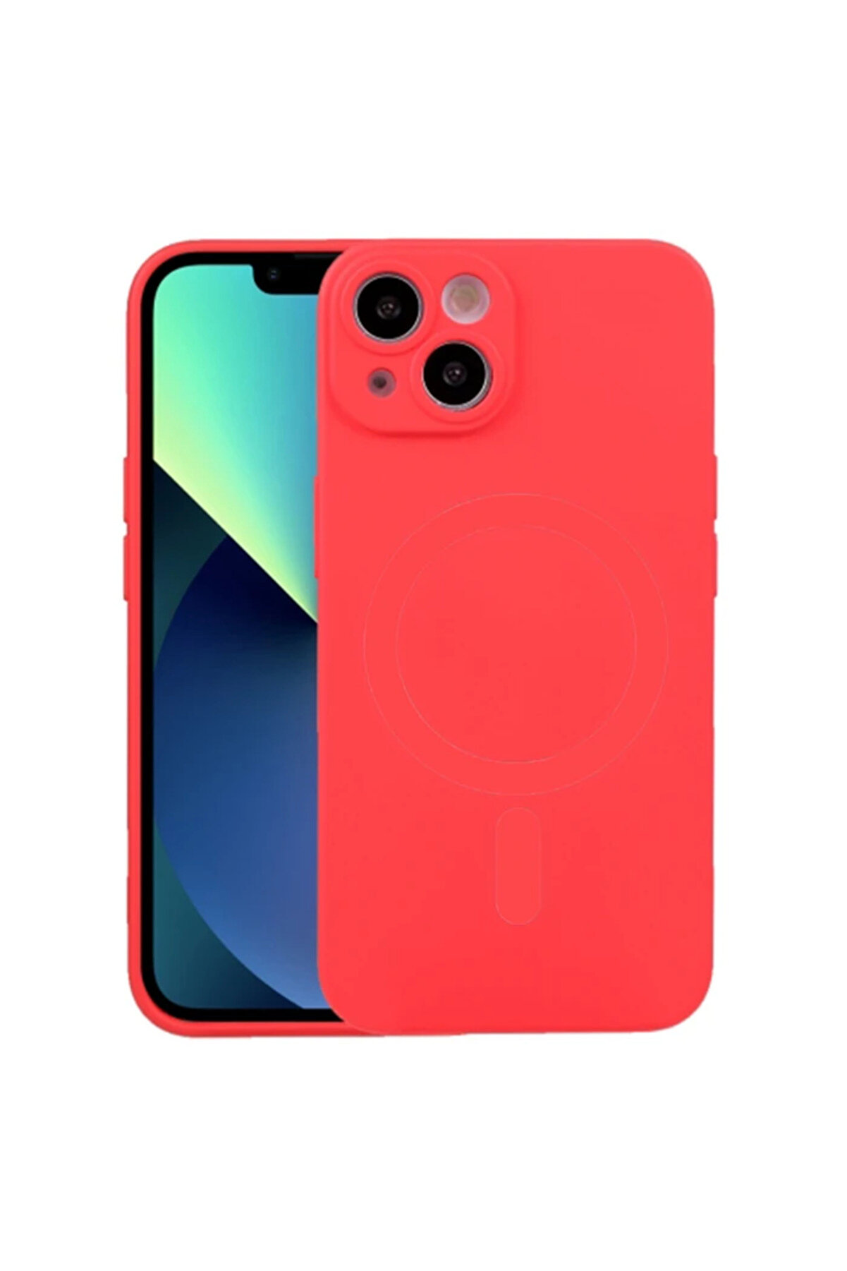 Ally İphone 14 6.1İnç Li̇qui̇d Si̇li̇ca Magsafe Uyumlu Si̇li̇kon Kılıf-(5775) - Gms3170-5712