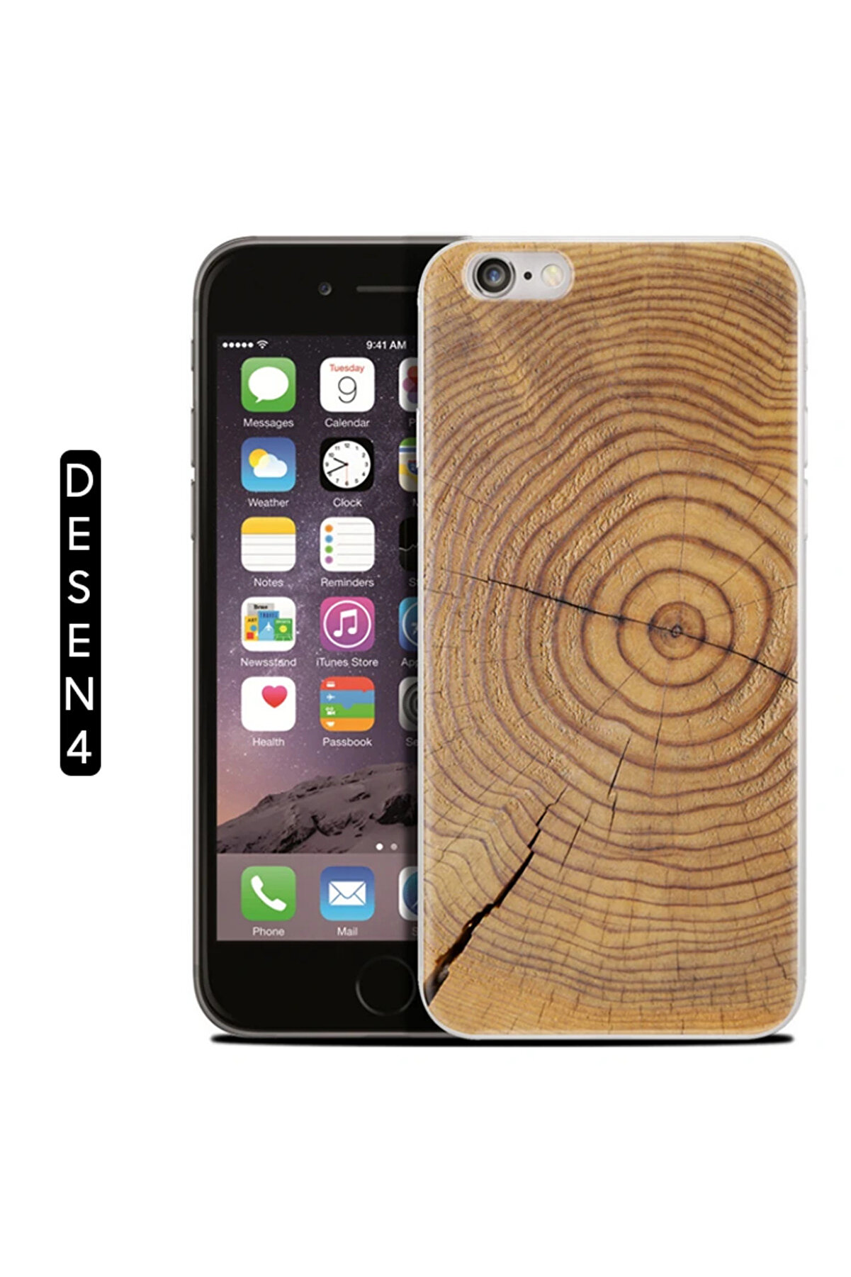 İphone Se3-Se2 İphone 8-7 Kılıf Mermer Desenli̇ Soft Si̇li̇kon Kılıf-(1903) - Dropx2710-1180