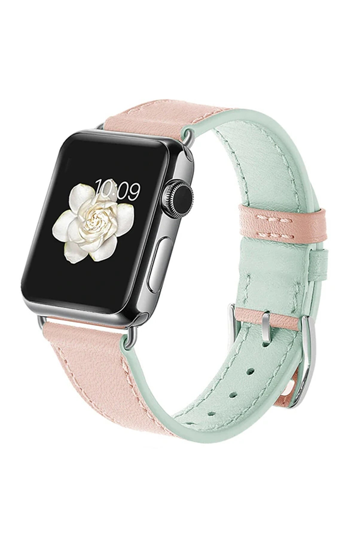 Ally Apple Watch Ultra 49Mm 7-8 45Mm 6-5-4 44Mm Haki̇ki̇ Deri̇ Kayış Kordon 3-2-1 - Dropx6882-7373