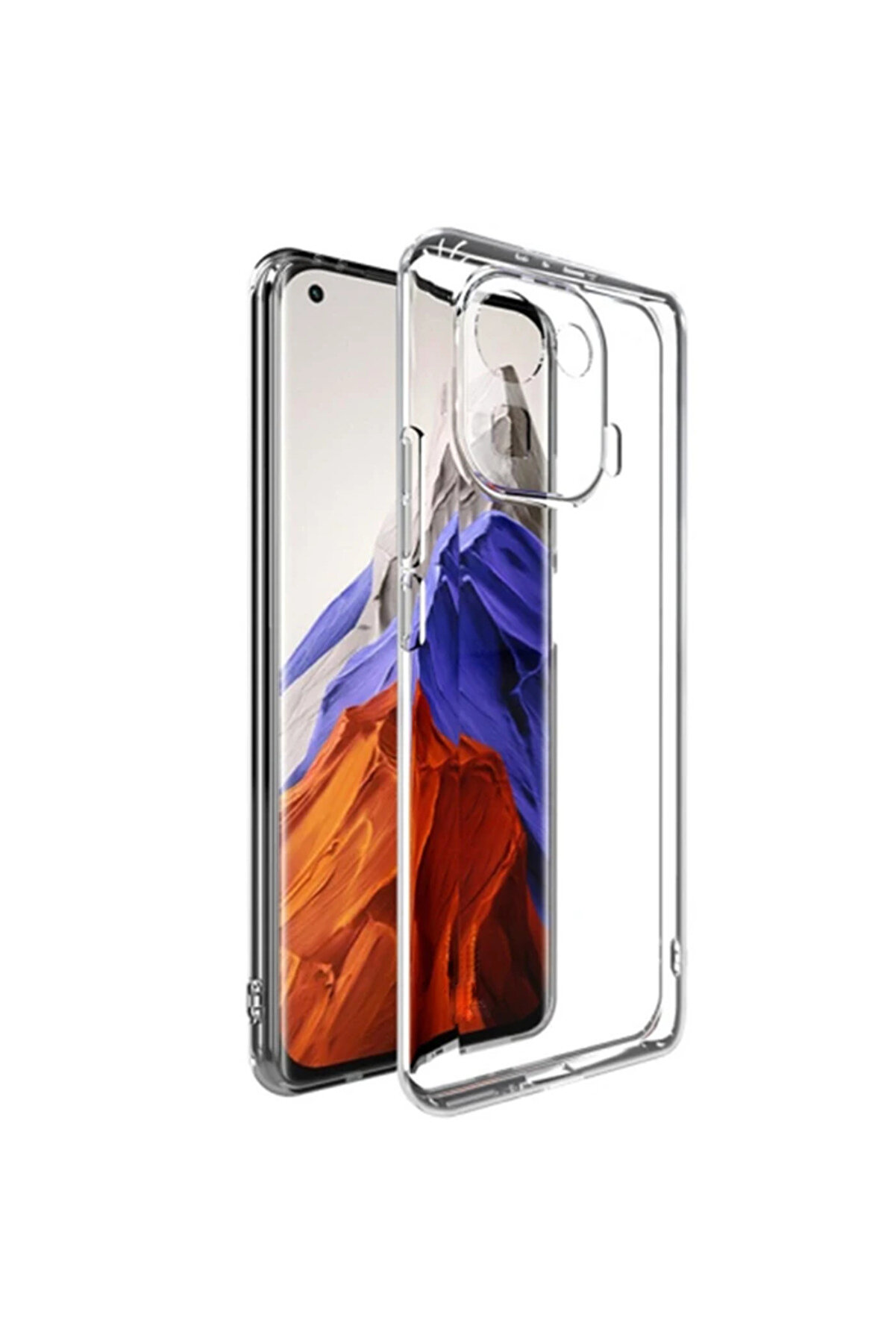 gizmurstore Ally Xiaomi Mi 11 Pro Kılıf Kamera Korumalı Ultra İnce Şeffaf Silikon Kılıf-( - GMS7762-2389