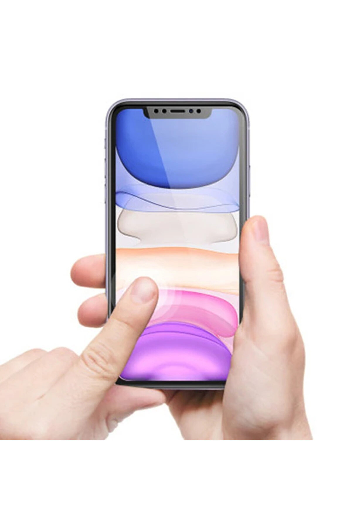 İphone 11 Uyumlu 6.1 Fi̇lm Ön Arka Full Koruyucu Membran Nano Hi̇drojel Koruyucu Set-(5775) - Hrn9570