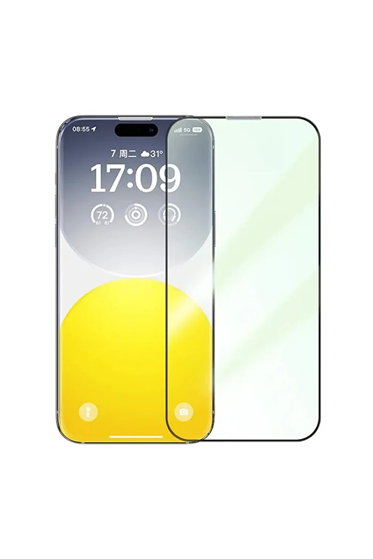 CepteToptan Corning iPhone 15 Plus Full Koruma Eye-Protection Tempered Cam Ekran Koruyucu-(1 - DROPX6209-6901