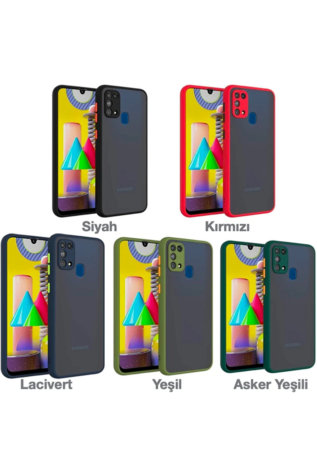 Sm Galaxy A21S (Sm-A217) Kamera Korumalı Premi̇um Si̇li̇kon Kılıf-(5775) - Gms6481-6506