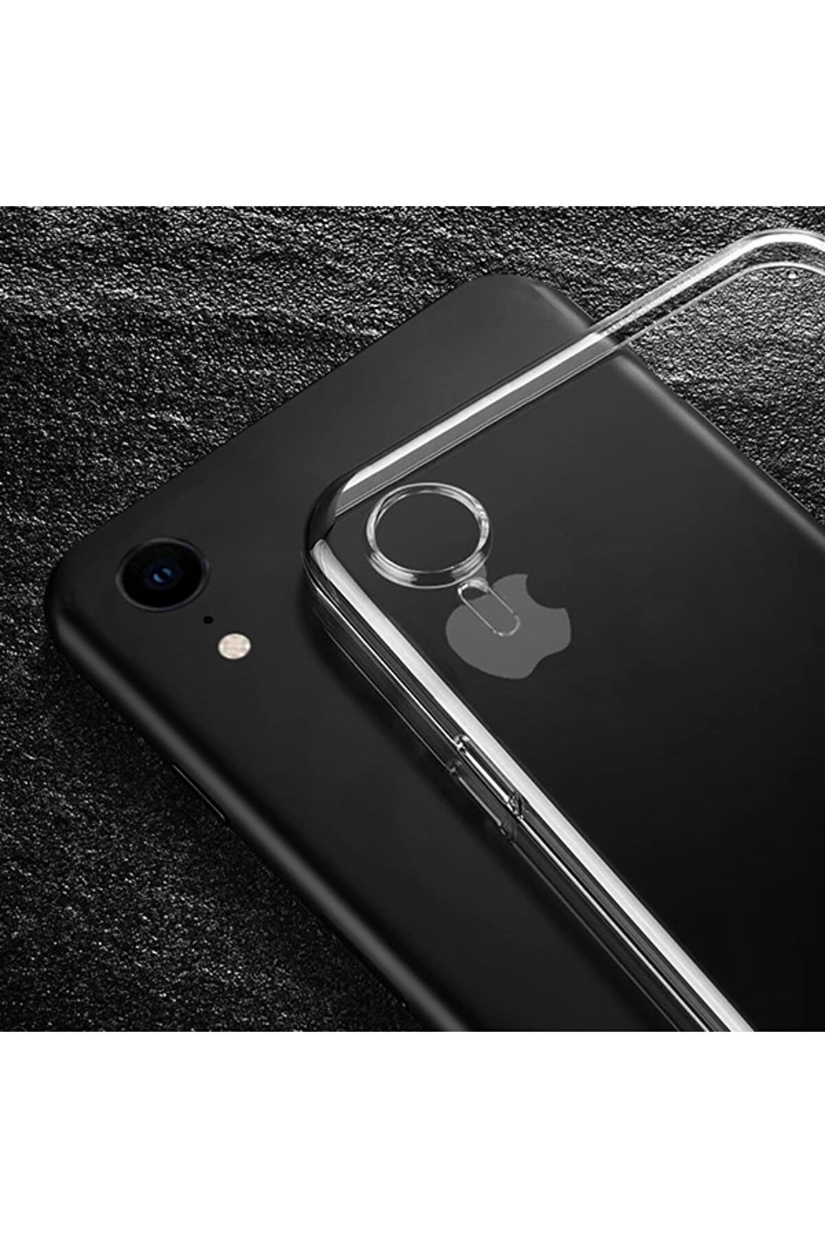 Mrpurple İphone Xr. 6.1 Kamera Korumalı Ultra Sli̇m Soft Si̇li̇kon Kılıf-(5775)
