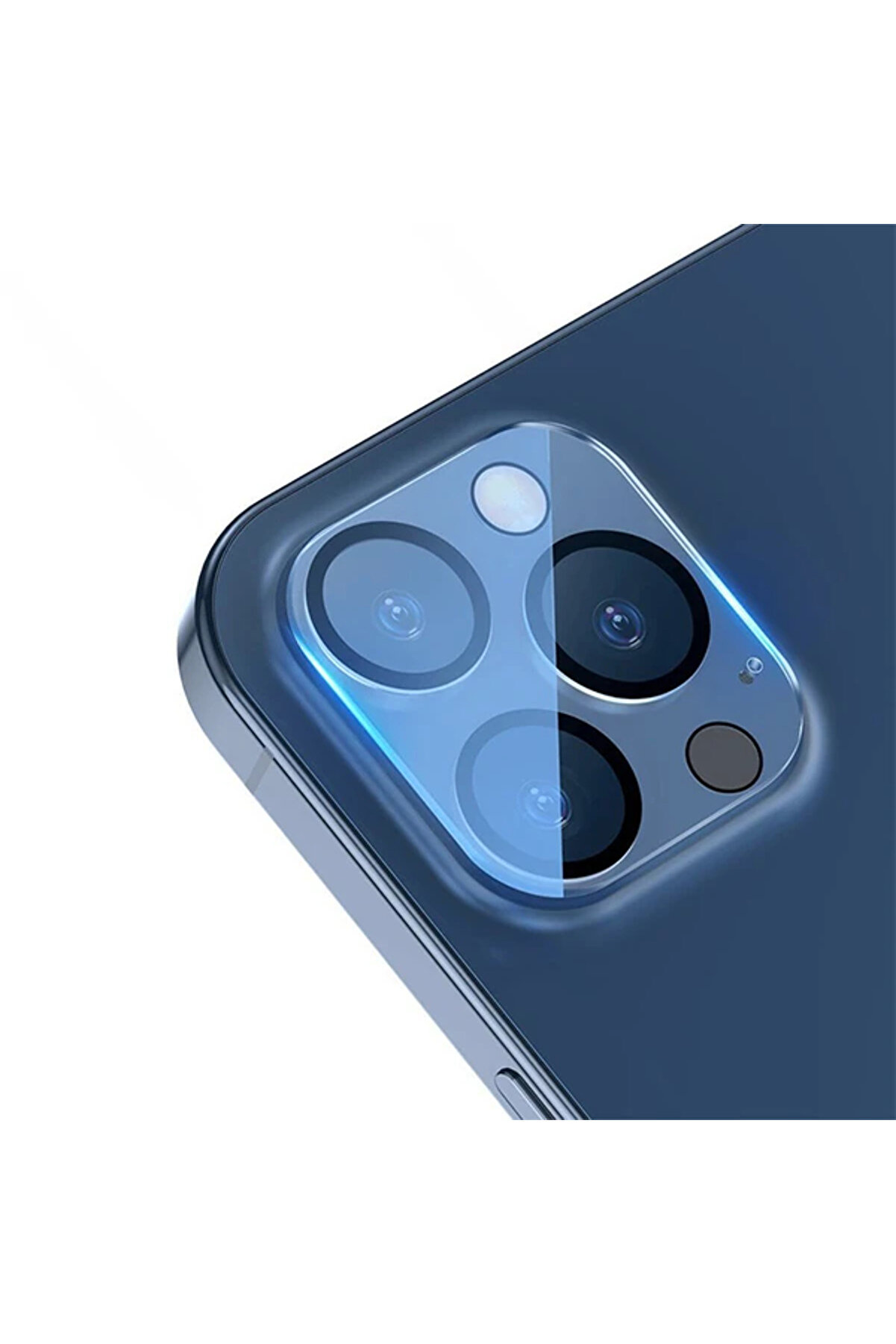 İphone 12 Pro Max 6.7 Full Tempered Kamera Lens Koruma Camı 2Set-(1903) - Dropx6842-3908