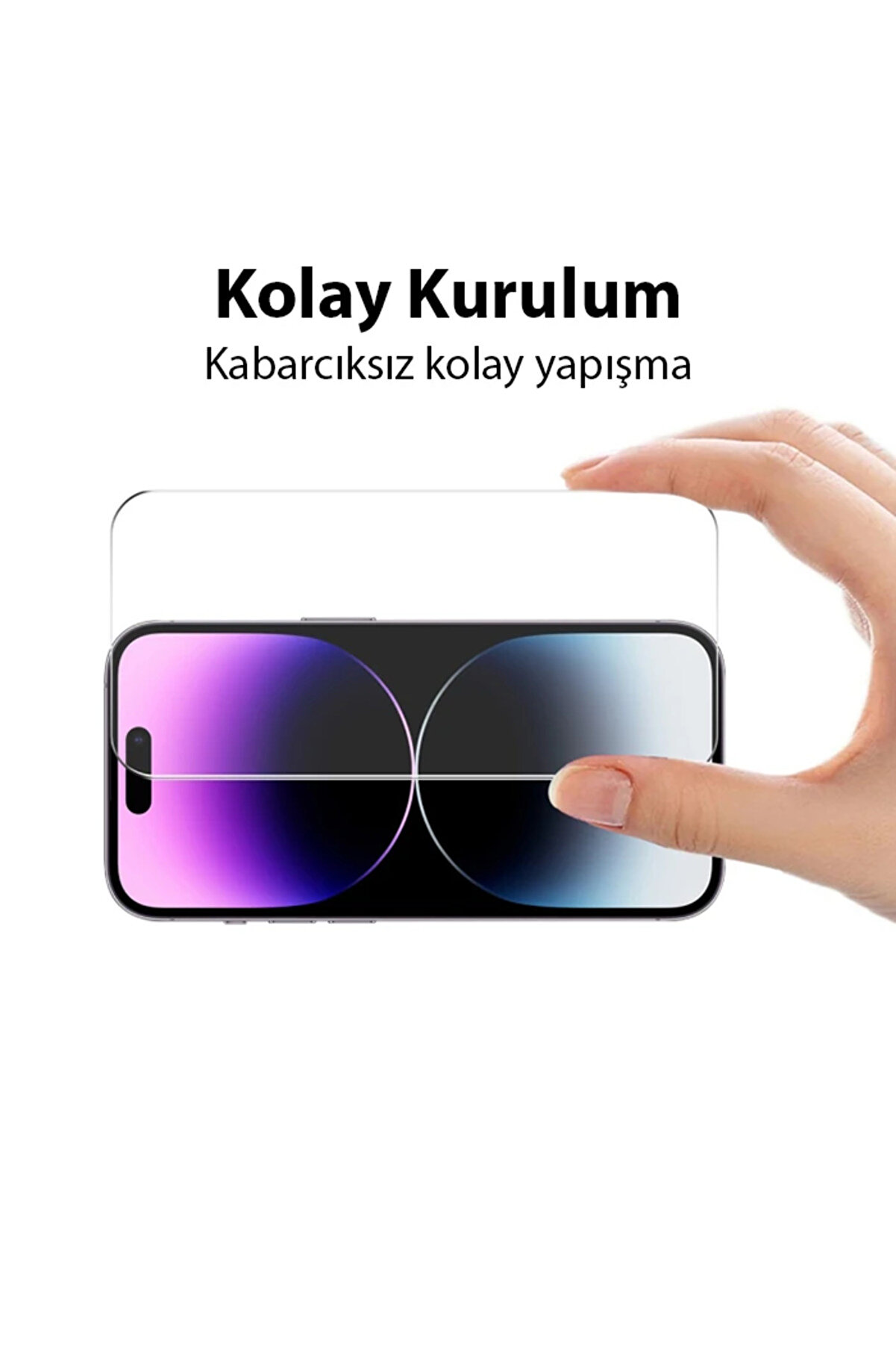 Ally İphone 15 Pro Max Full Hd Tempered Kırılmaz Cam Ekran Koruyucu-(1903) - Dropx6717-6199