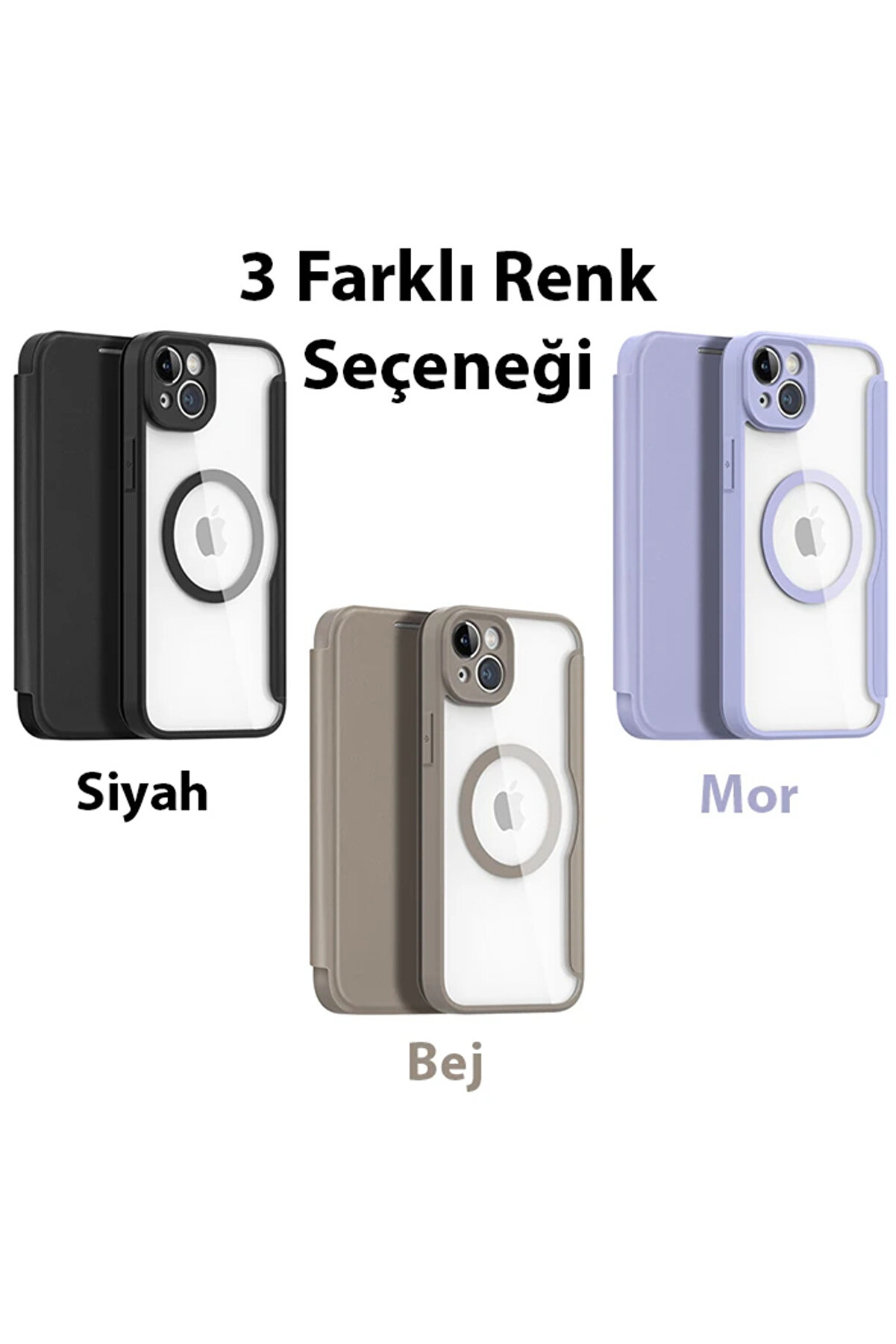 Dux Duci̇s İphone 14 6.1 Kılıf Ski̇n X Pro Seri̇es Magsafe Kapaklı Kılıf Foli̇o Cas - Gms9600-1550