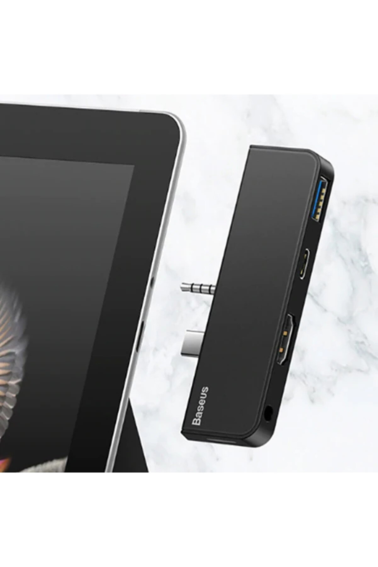 Multi̇functi̇onal Hub Surface Go(Type-C+Audi̇o To Hd4K+Usb3.0+Type-C(Data)+Audi̇ok-( - Ogz1533-7563