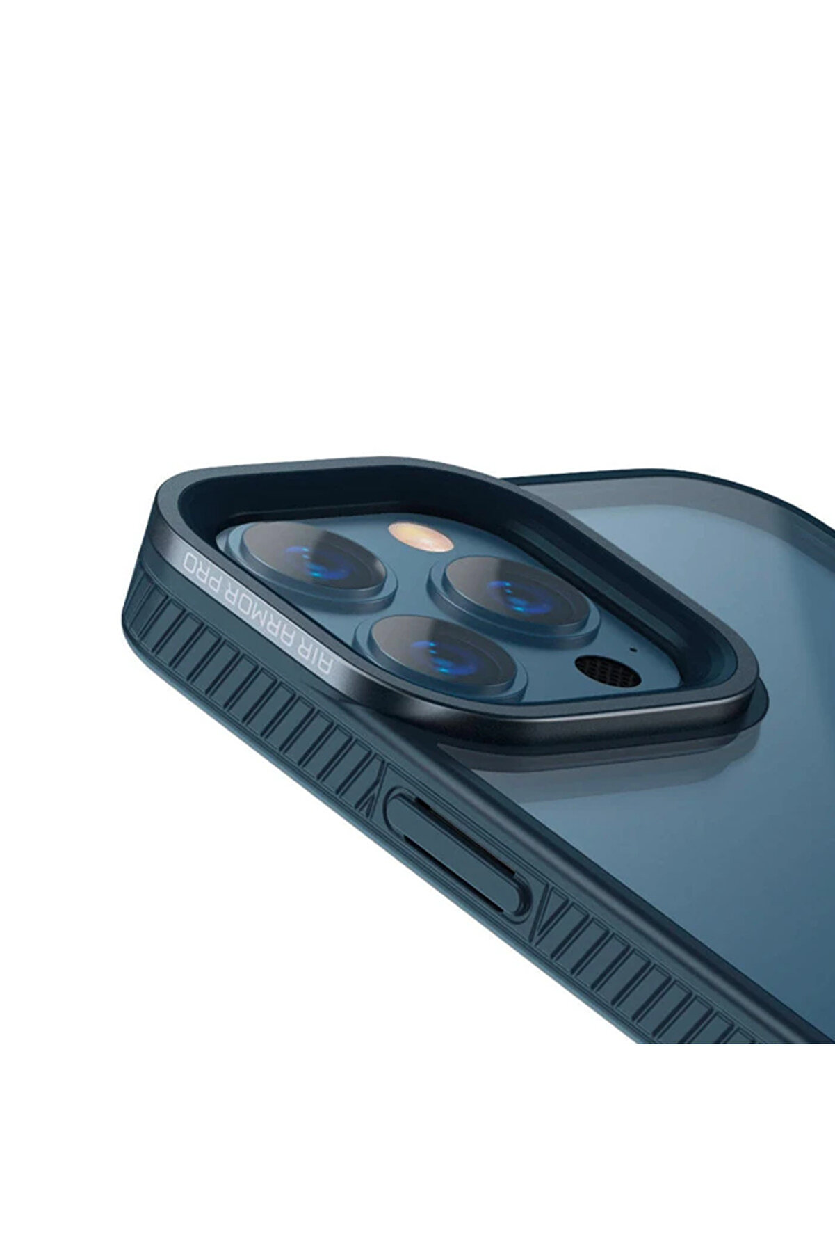 Crystal İphone 13 Pro Max Kılıf Jel Çerçeve Zırhlı Si̇li̇kon Kılıf-(1903) - Dropx9839-3325