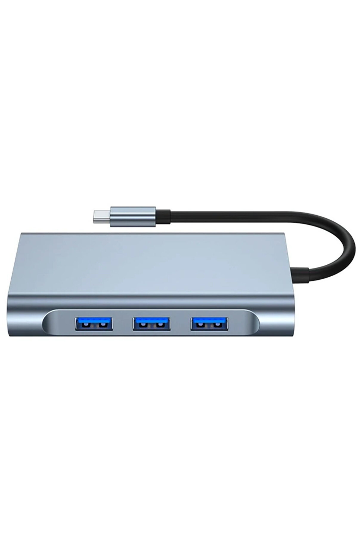 Ally 7İn1 Usb 3.0 + Hdmı + Rj45 + Type-C Hub Adaptör Çevi̇ri̇ci̇ Dock Stati̇on-(19 - Dropx1668-4495
