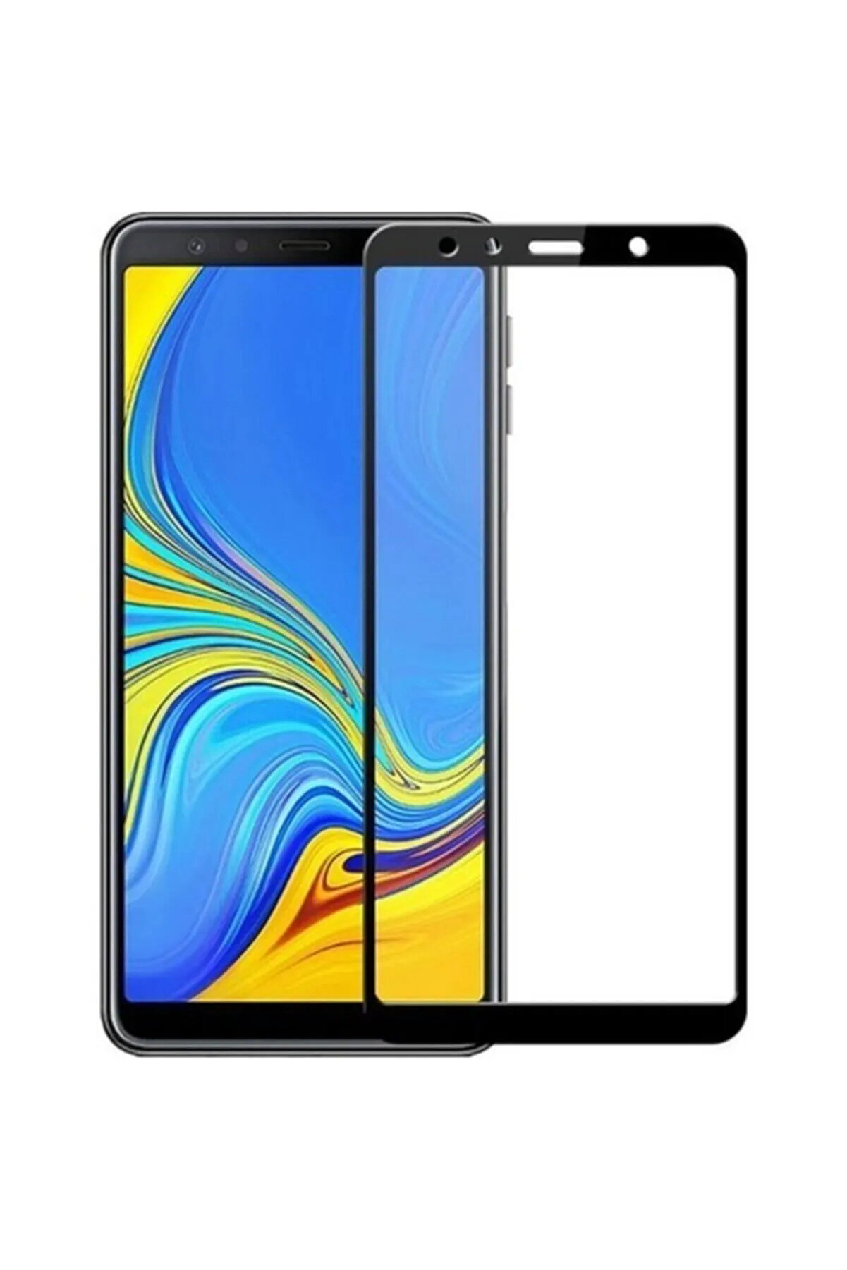 gizmurstore Ally Samsung Galaxy A7 2017 A720 İçin Tempered Full Kaplama Kırılmaz Cam Ekran K - GMS7110-9257
