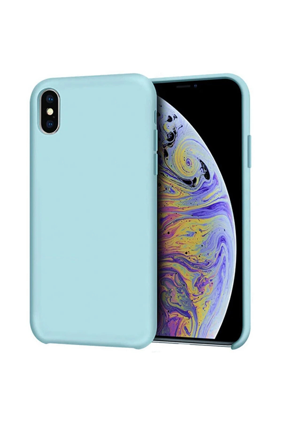 CepteToptan iPhone X/ XS 5.8 Lansman Kılıf İçi Kadife Soft Silikon Kılıf-(1903) - DROPX4148-3568