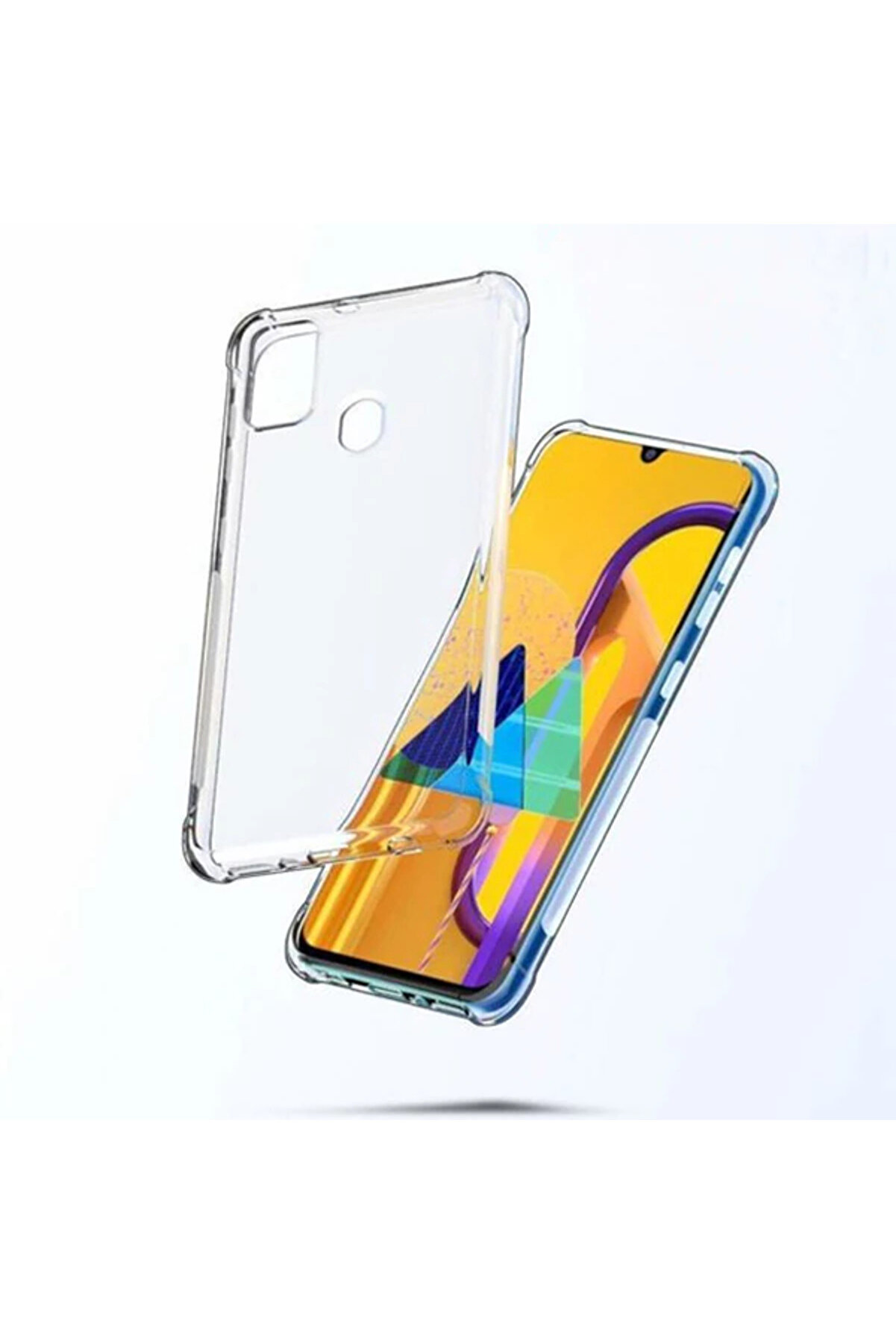 Ally Samsung Galaxy M30S Anti̇-Drop Darbe Emi̇ci̇ Si̇li̇kon Kılıf-(1903) - Nover6375-3498