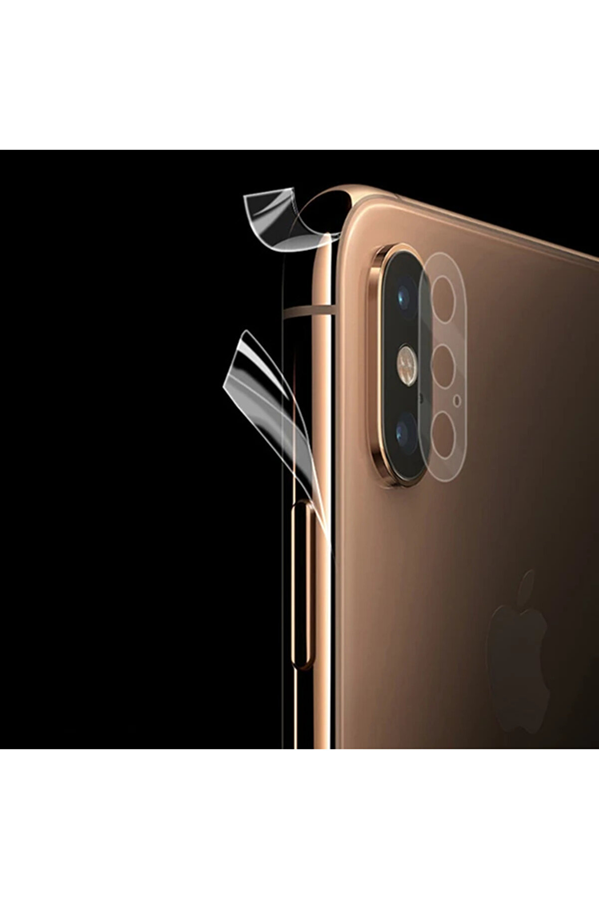 İphone Xs Hi̇drojel Hayalet Yan Alt Üst Kamera Kaplama-(5775) - Gms3473-5539