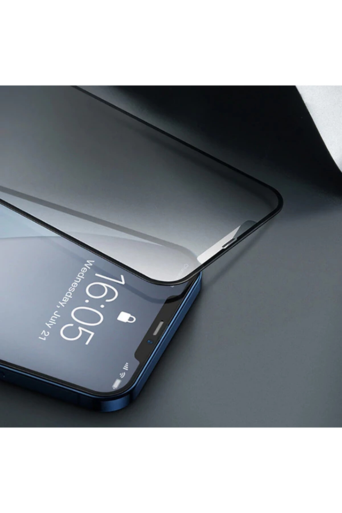 0.25Mm İphone 12-12 Pro 6.1 3D Full Tempered Cam Ekran Koruyucu 2Adet-(5775) - Gms7713-9165