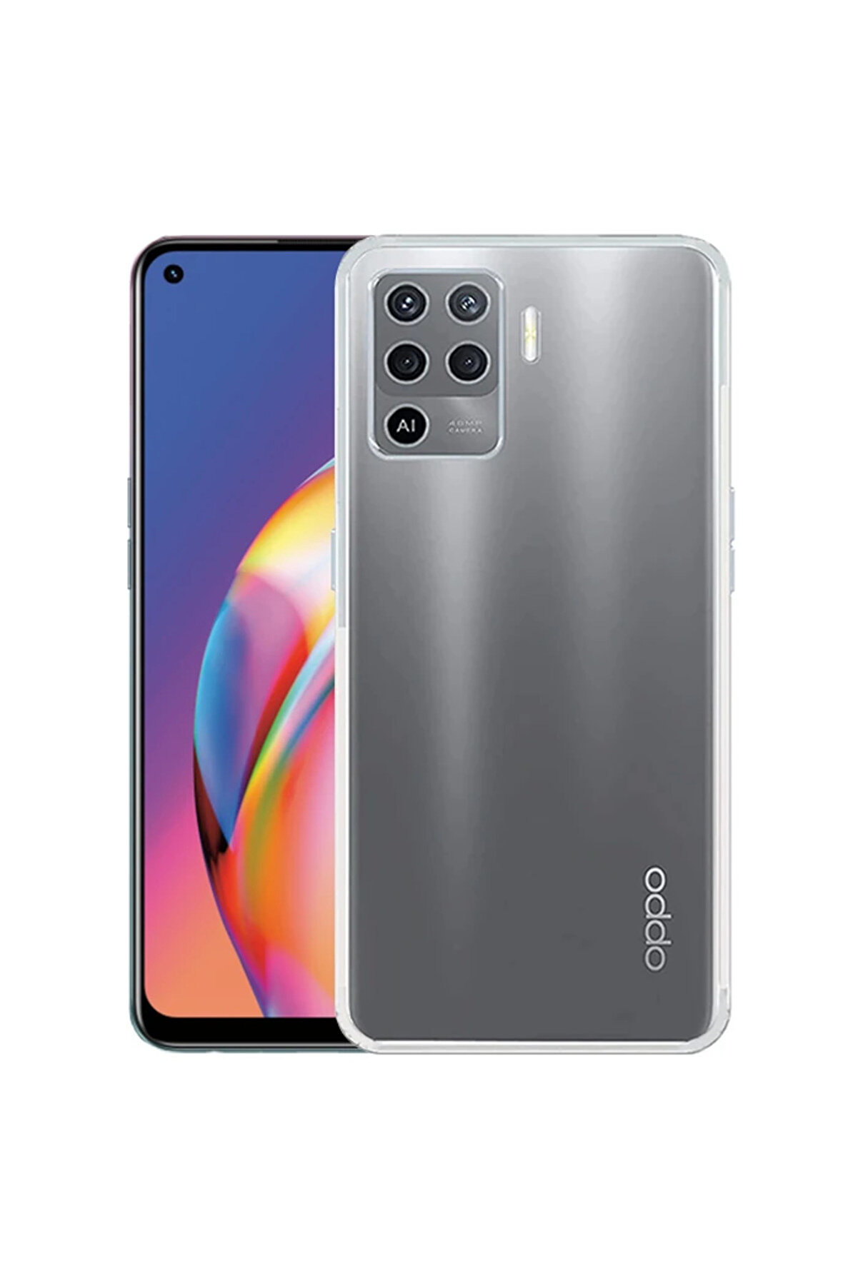 CepteToptan Ally OPPO F19 Pro Kılıf Kamera Korumalı Ultra İnce Şeffaf Silikon Kılıf-( - DROPX5250-7539