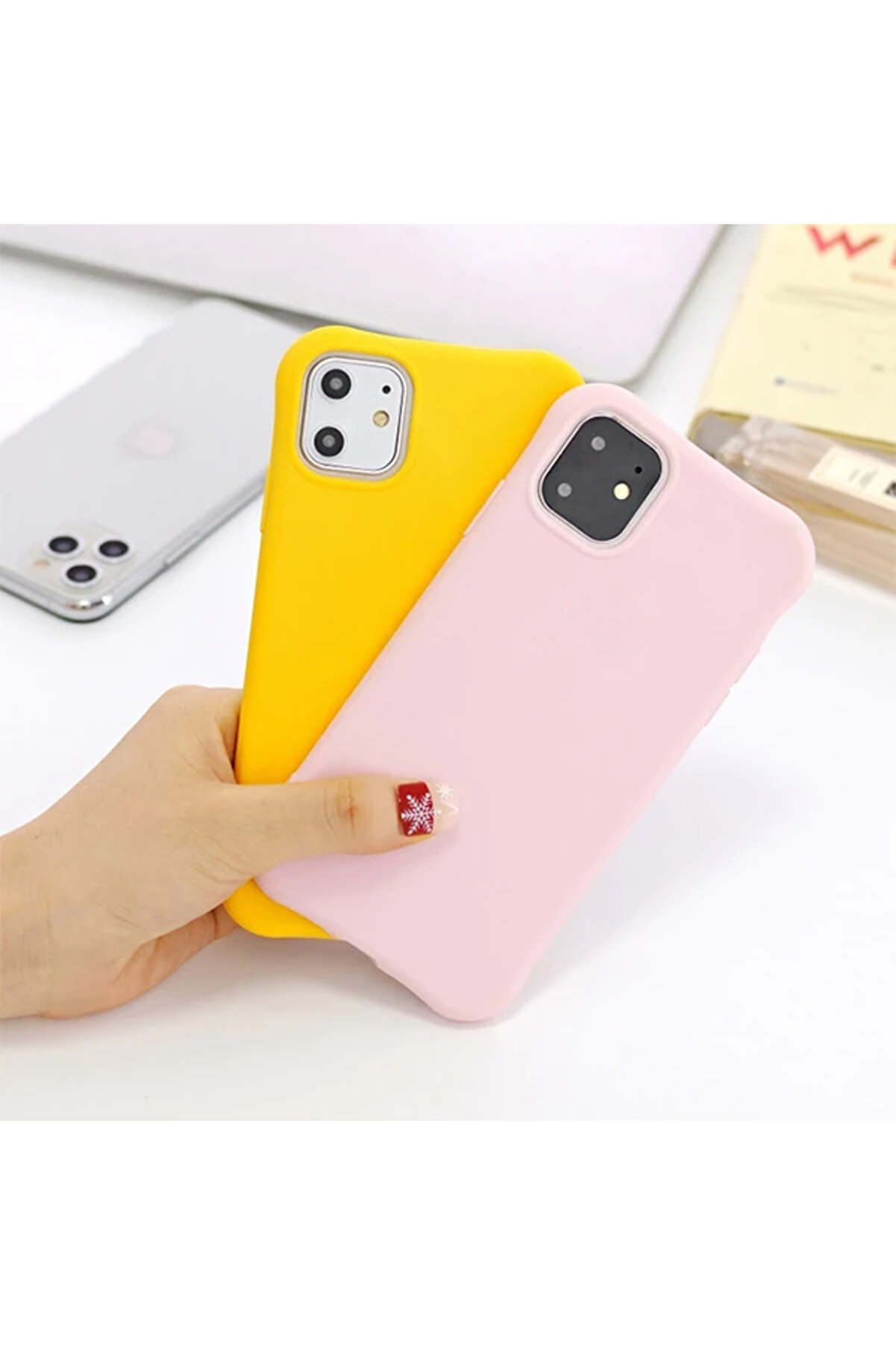 Ally İphone 11 Pro 5.8 İnch Shockproof Tpu Soft Sli̇m Si̇li̇kon Kılıf-(5775) - Gms1121-1628