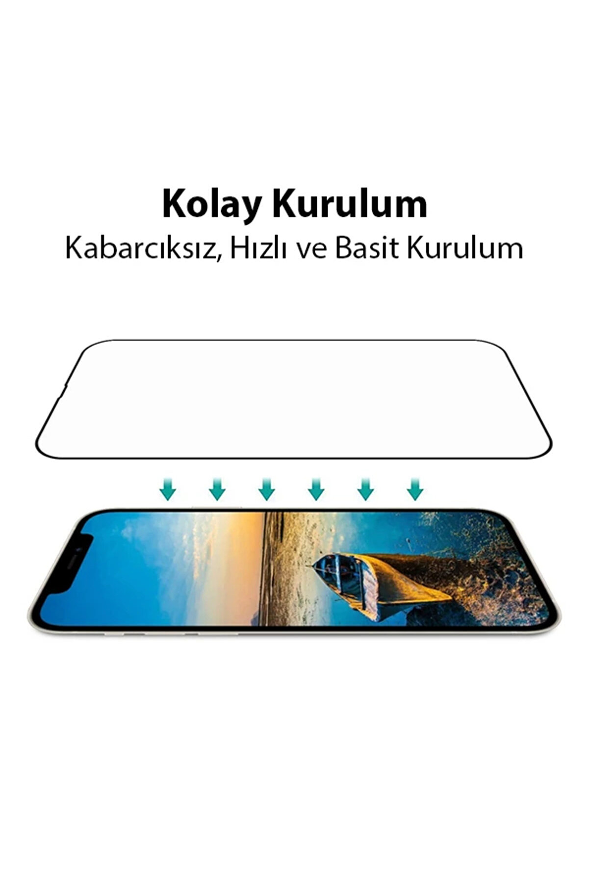 Ally İphone 13 Mi̇ni̇ 5.4 9D Full Tempered Cam Ekran Koruyucu-(5775) - Tygo7409-2553