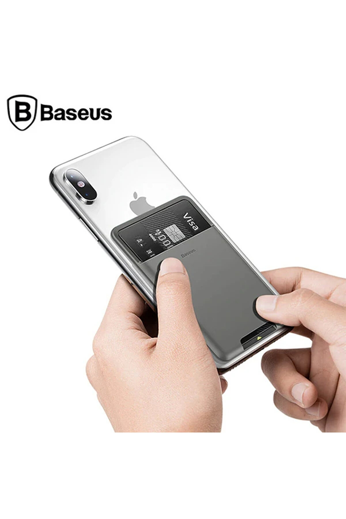 gizmurstore back stick Universal Telefon Arkası Kart Yuvası Cüzdan-(5775) - GMS6852-9033