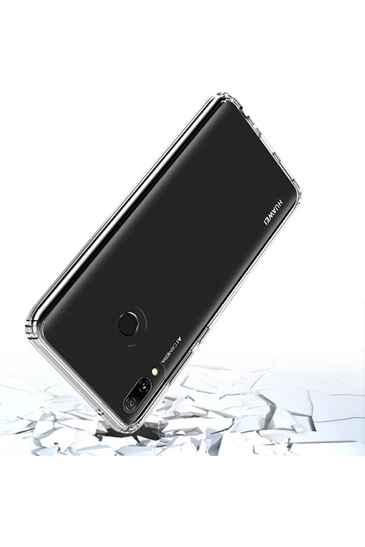 Huawei̇ Y6 2019 Anti̇-Drop Darbe Emi̇ci̇ Si̇li̇kon Kılıf-(1903) - Dropx3572-2205