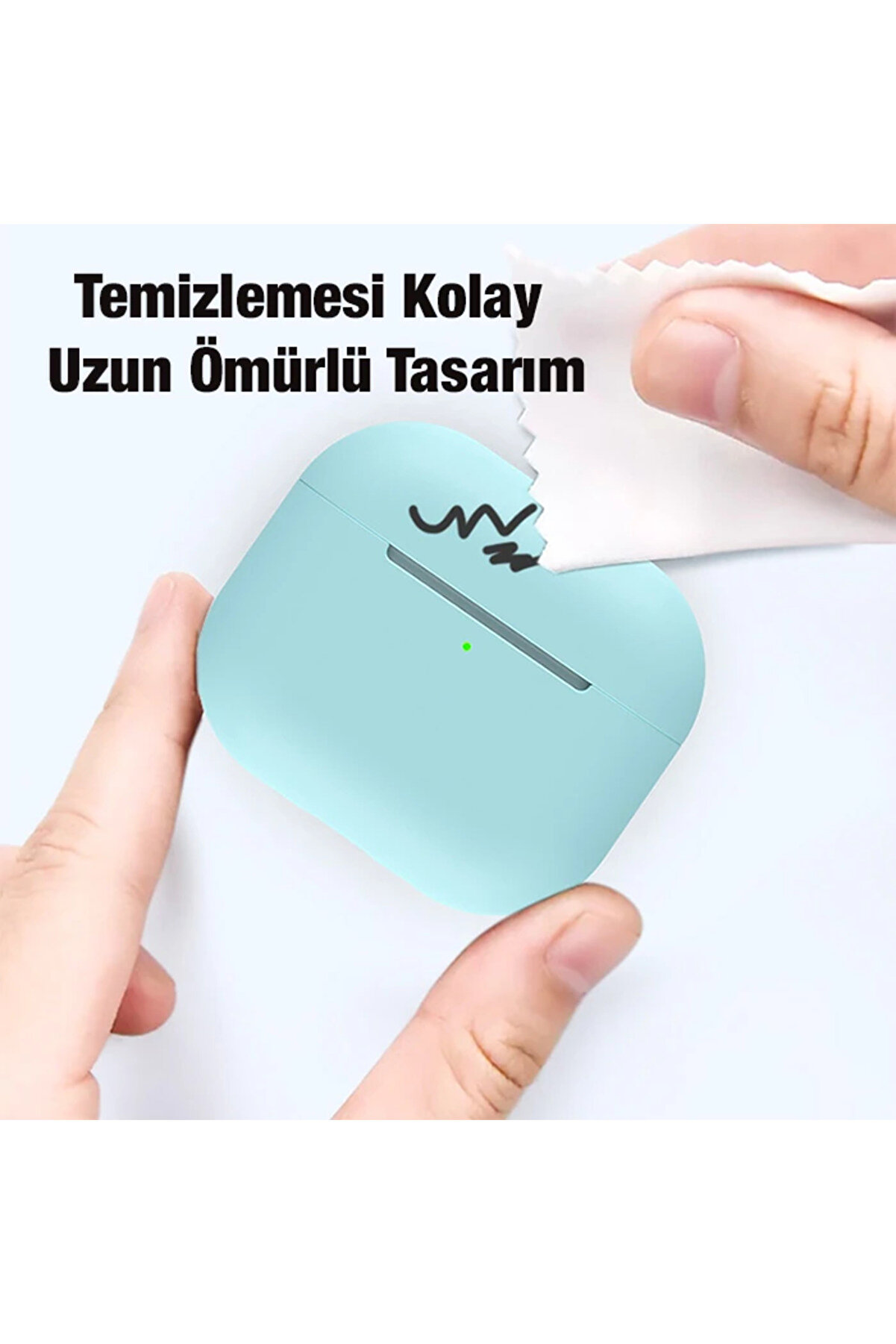 Ally Apple 3 İçi̇n Ultra İnce Koruma Si̇li̇kon Kulaklık Kılıfı-(5775) - Gms2707-3464