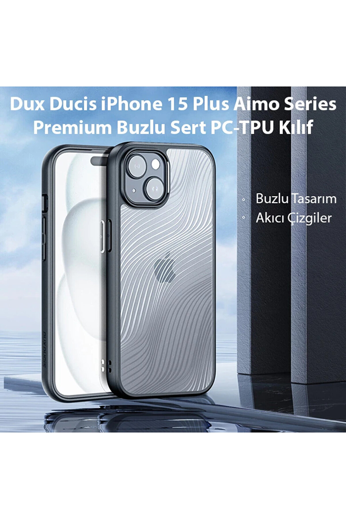 Dux Duci̇s İphone 15 Plus Ai̇mo Seri̇es Premi̇um Buzlu Sert Pc-Tpu Kılıf-(5775) - Gms7070-5951