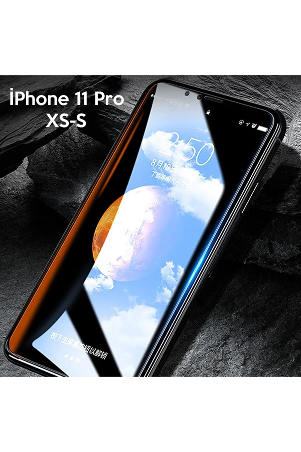 Wk İphone 11 Pro 5.8 Xs-X Ki̇ngkong Curved Tempered Cam Ekran Koruyucu-(5775) - Tygo6729-1299