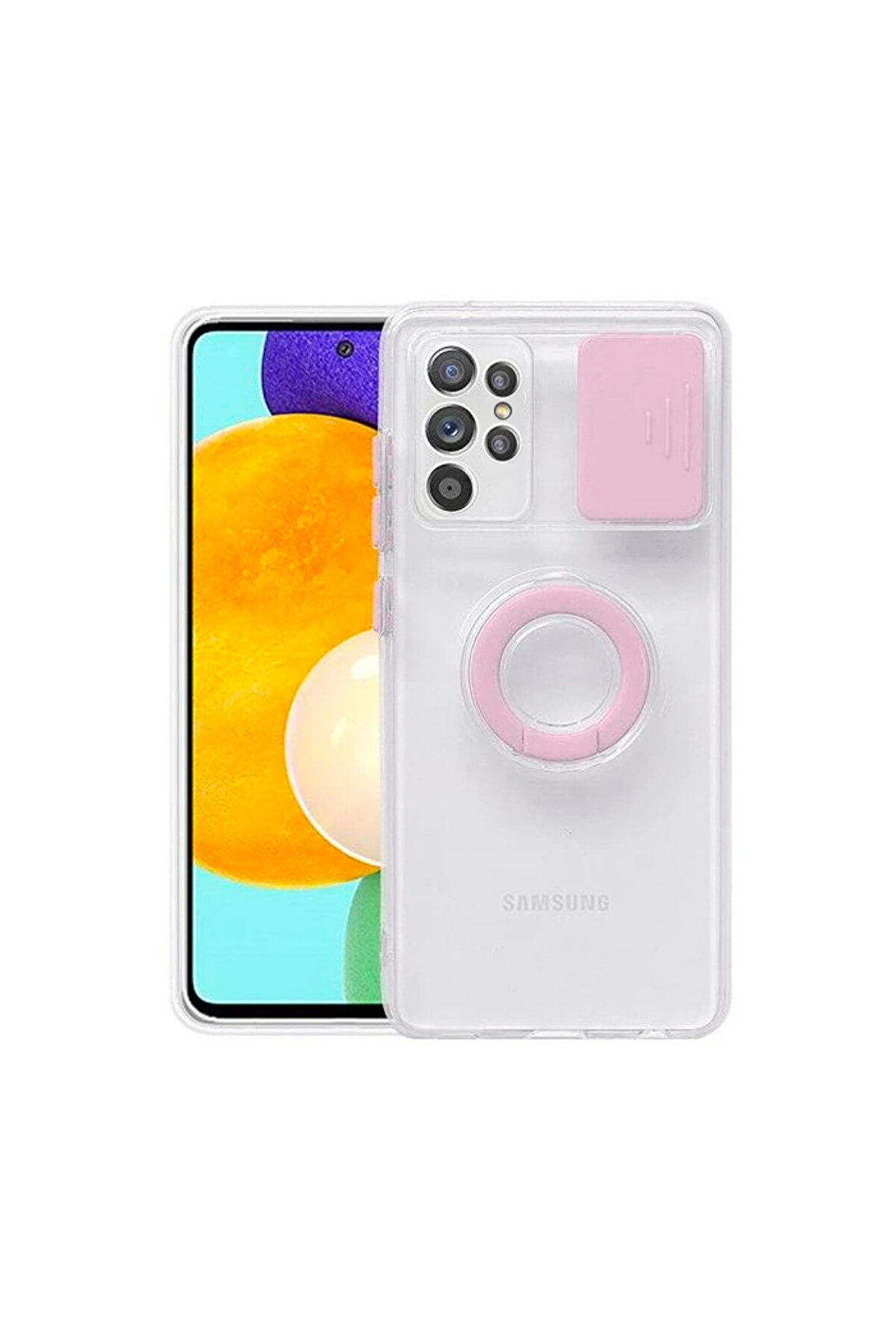 Ally Sm Galaxy S21 Ultra S30 Ultra Kılıf Sürgülü Kamera Lens Korumalı Yüzük - Gms8688-2573