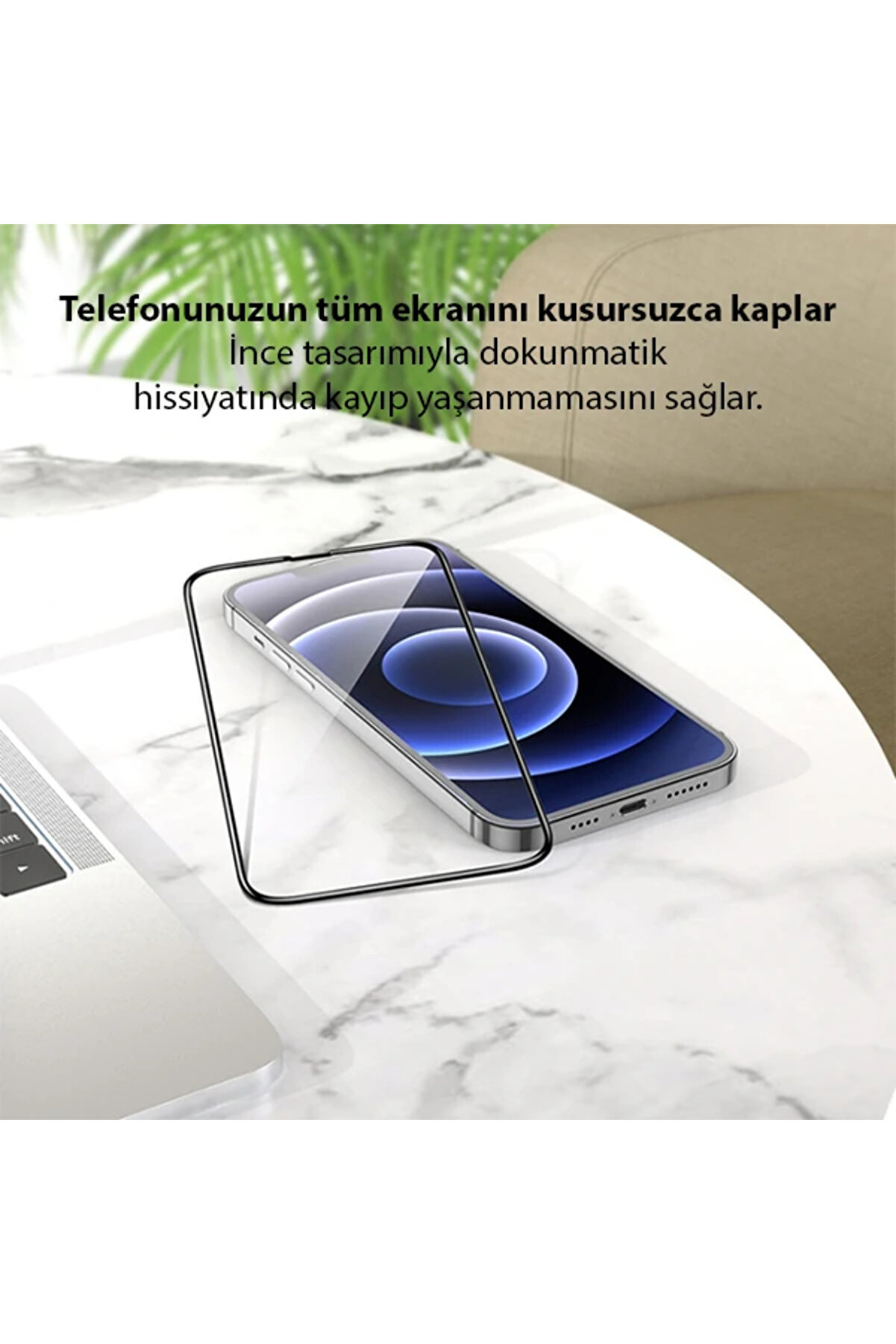 Gor İphone 13 Mi̇ni̇ 5.4 9D Hardeni̇ng Tempered Full Cam Ekran Koruyucu-(5775) - Gms4908-5046