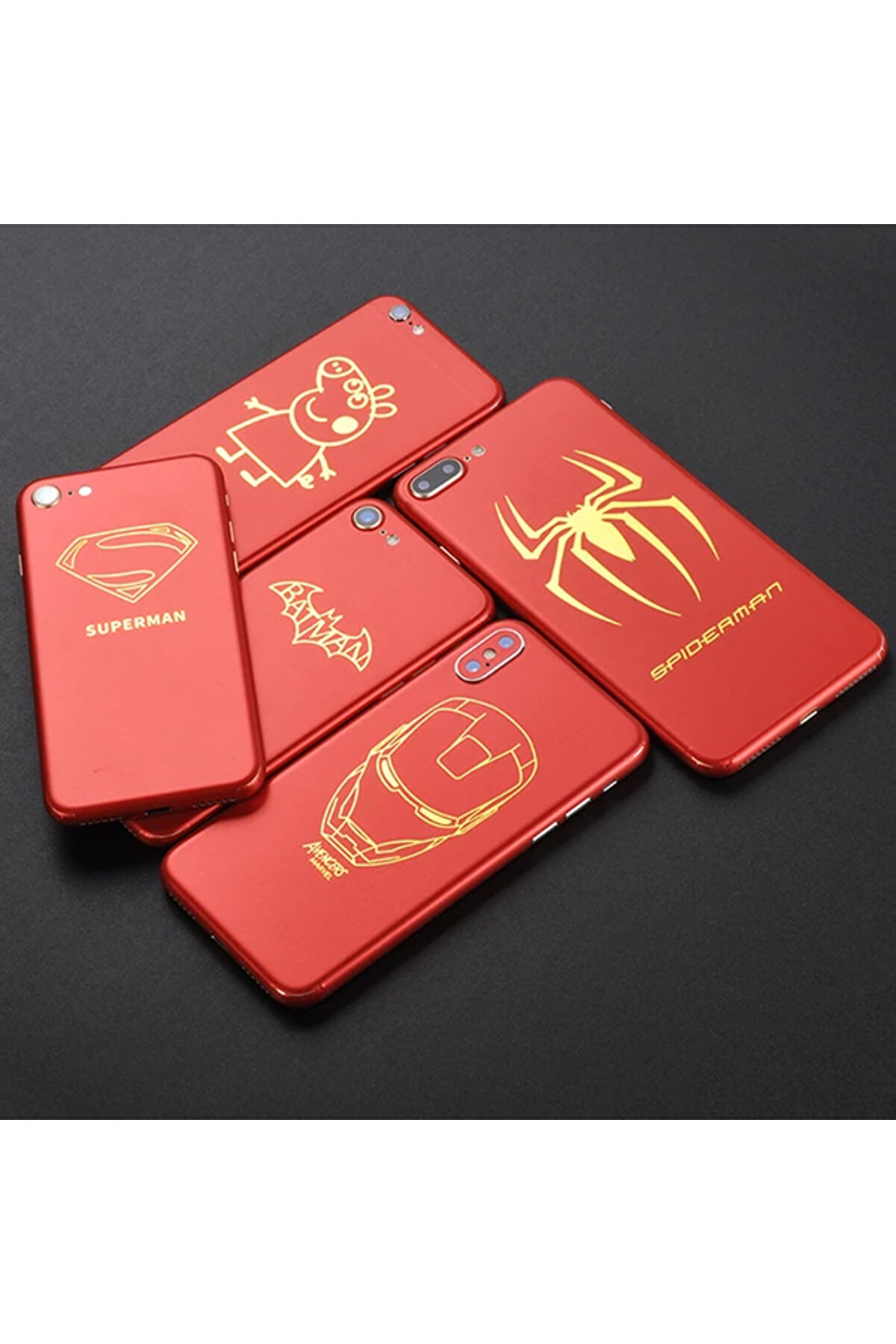 İphone X Xs Desenli̇ Telefon Kaplaması Arka Sti̇cker-(1903) - Dropx4311-4985
